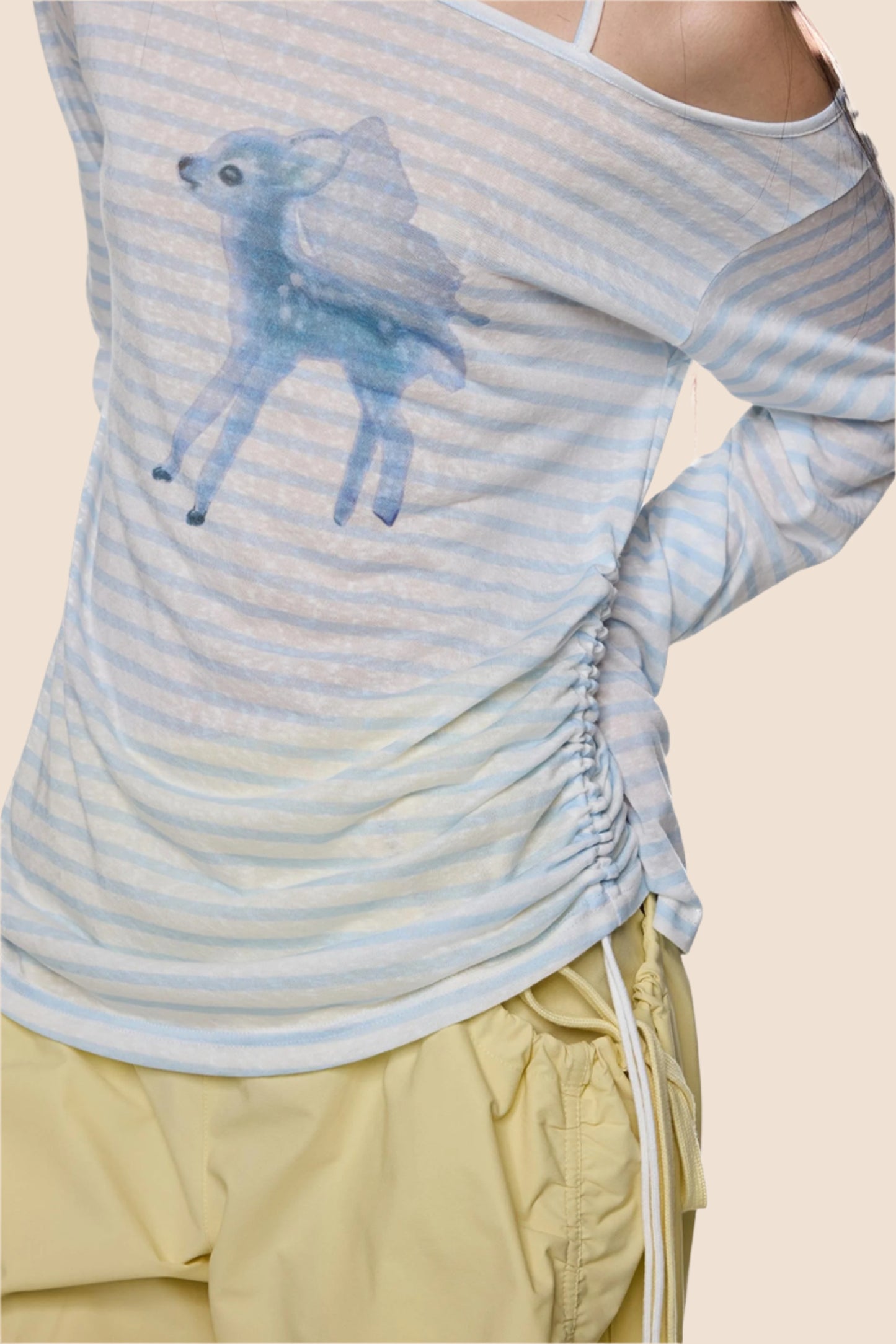 Slant Shoulder Sunscreen Tee