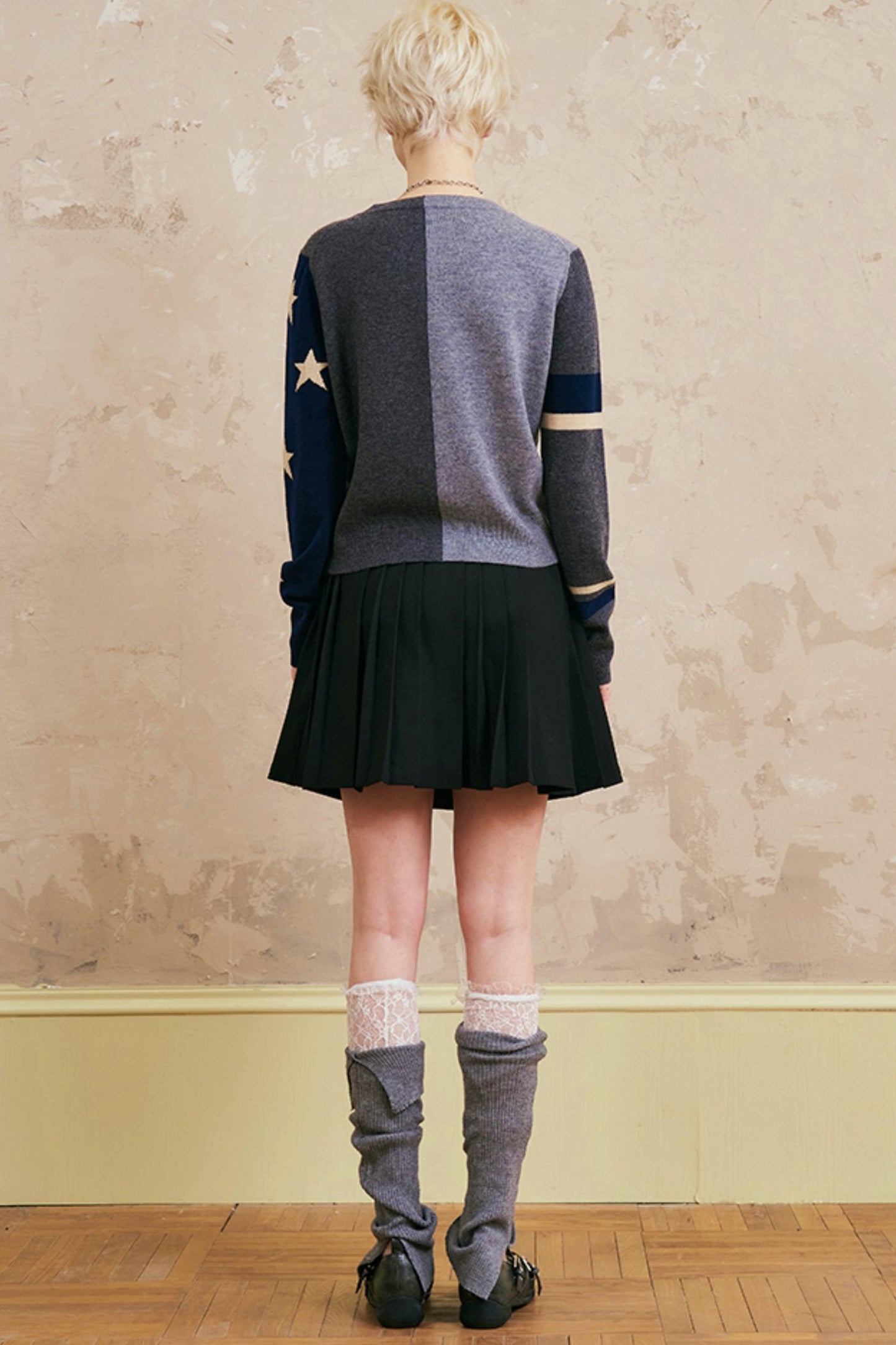 Loose Crew Neck Cardigan