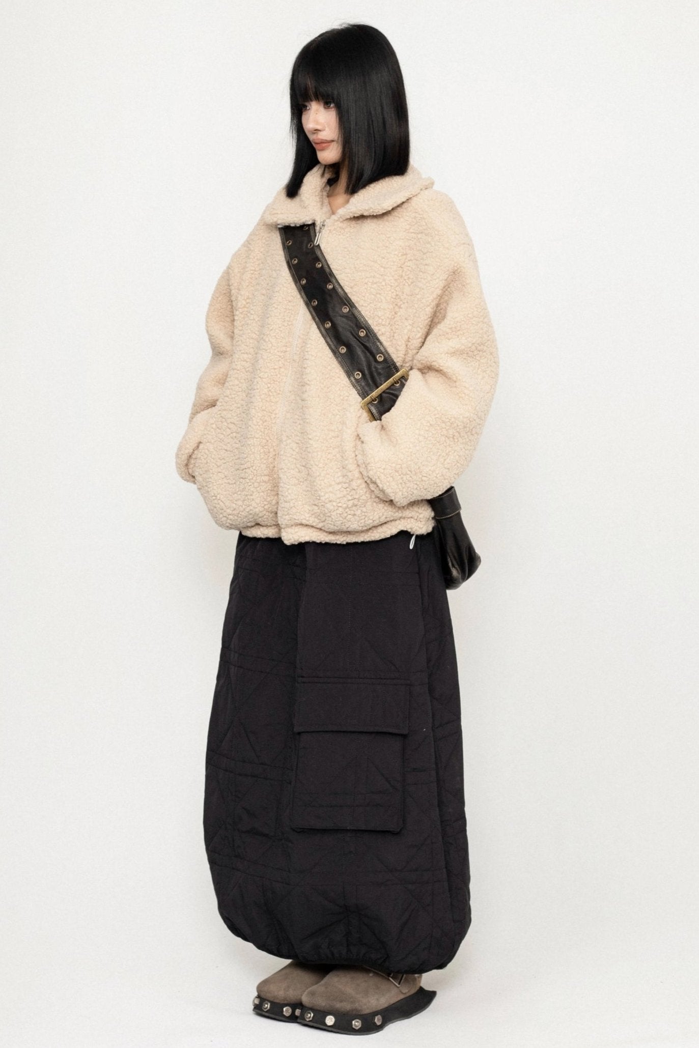 Maillard Brown Lambswool Coat