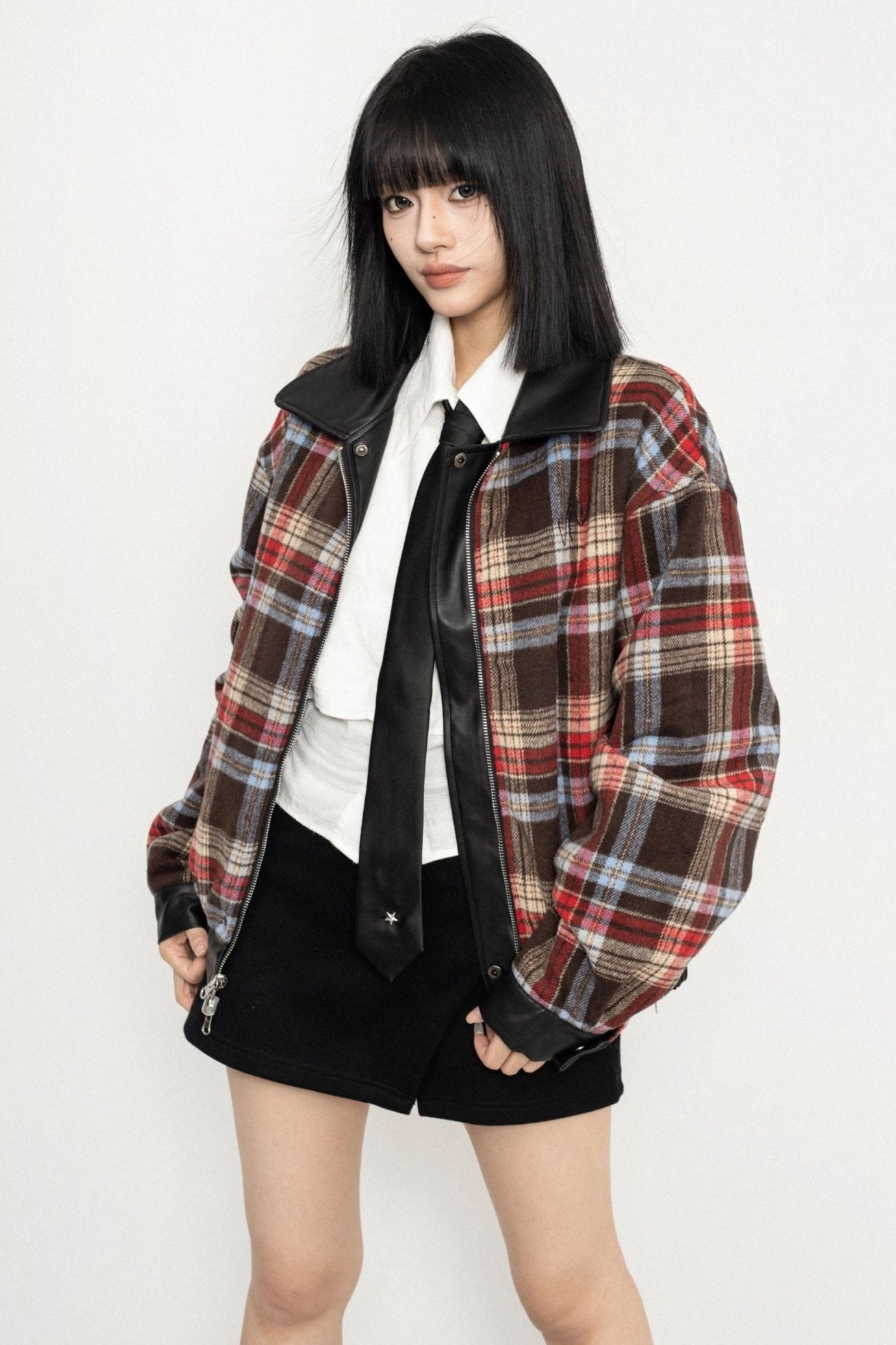 American Retro Style Sweet Cool Leather Jacket