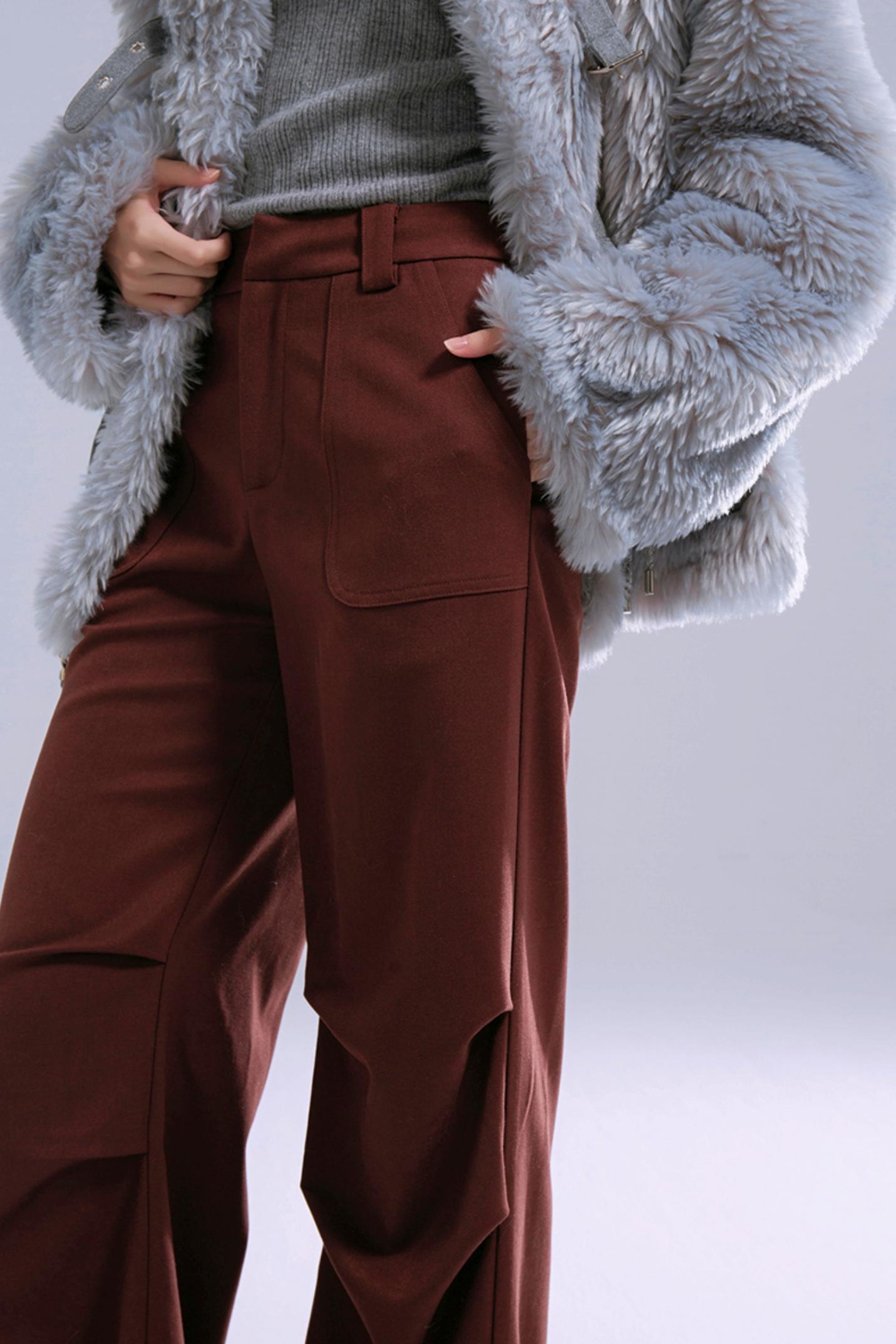 Pantalons en laine Lyocell City Cargo