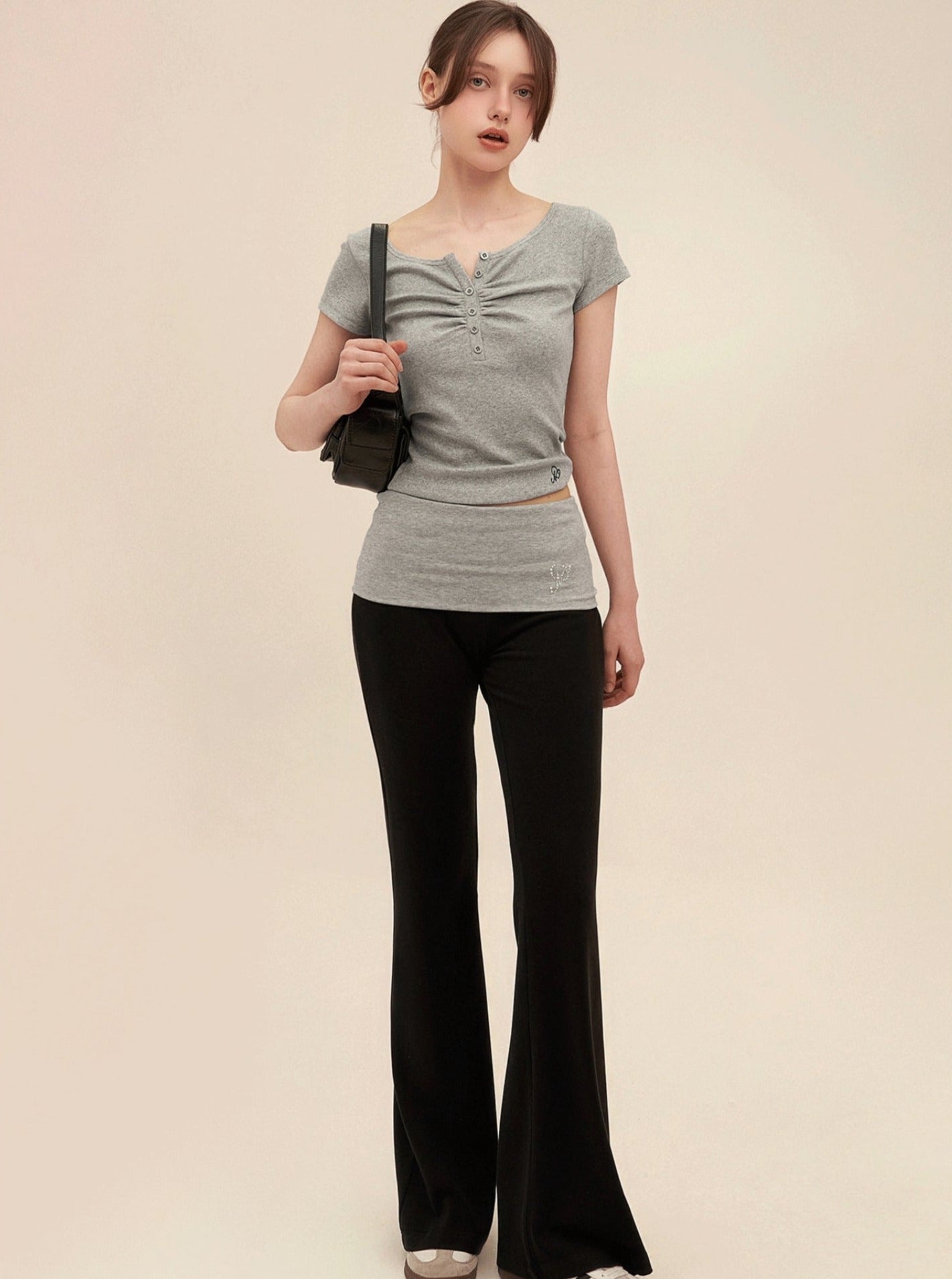 Pantalons de yoga bootcut extensibles