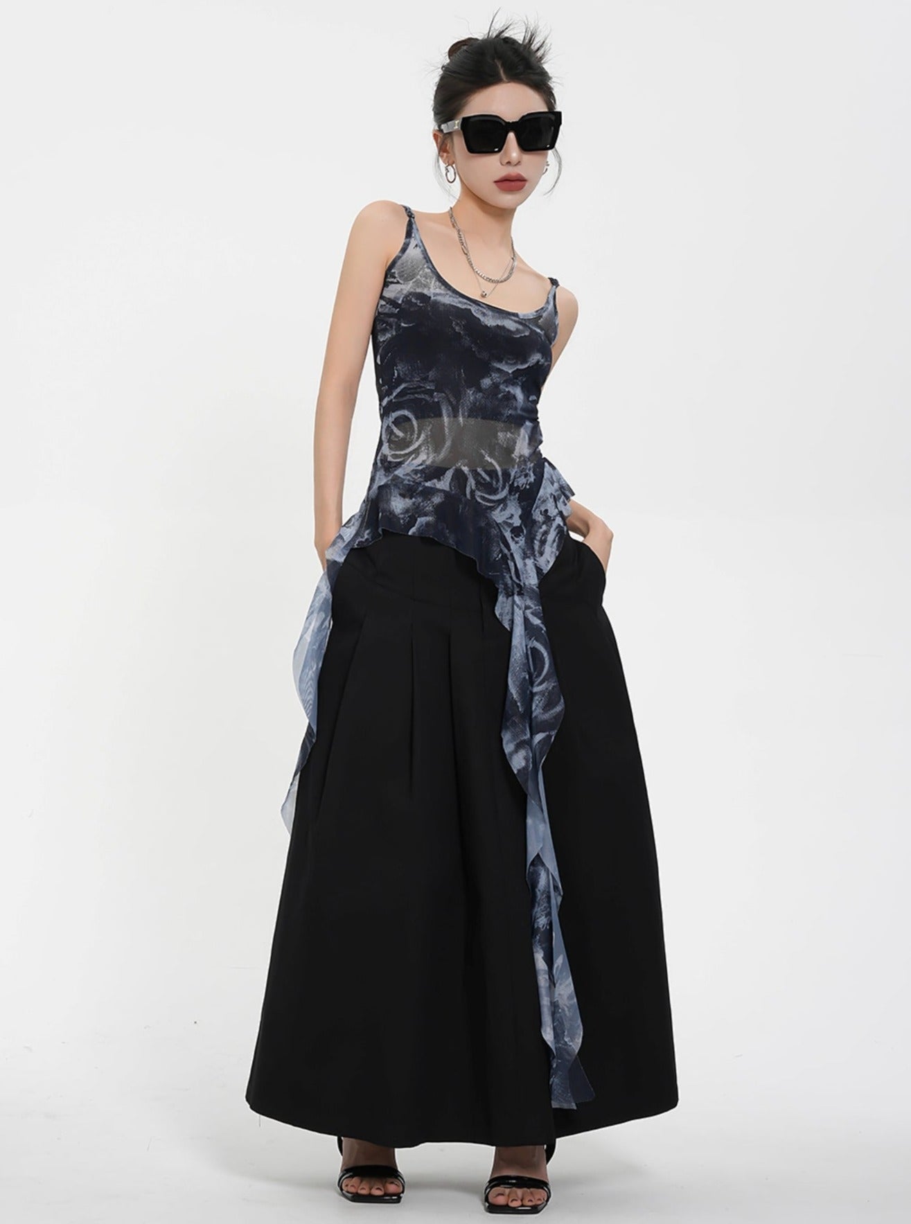 아메리칸 스트리트 디자인 템퍼먼트 스커트