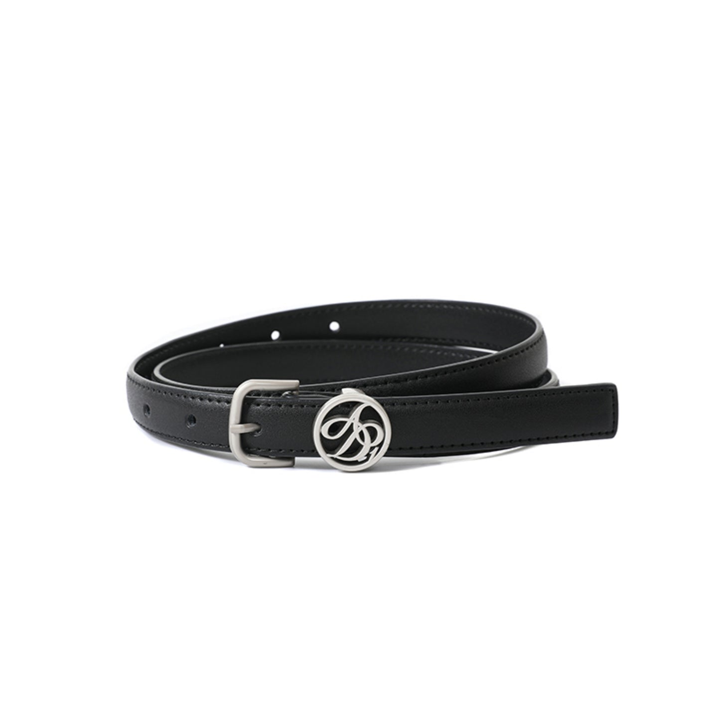 Leather Circle Buckle Belt