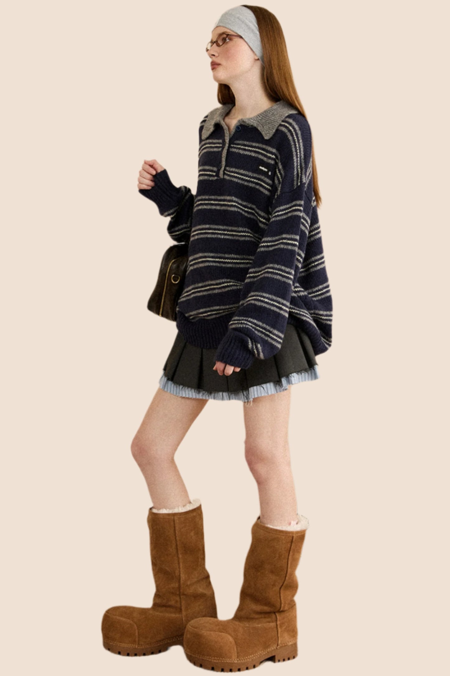 Vielseitige gestreifte Strickwaren