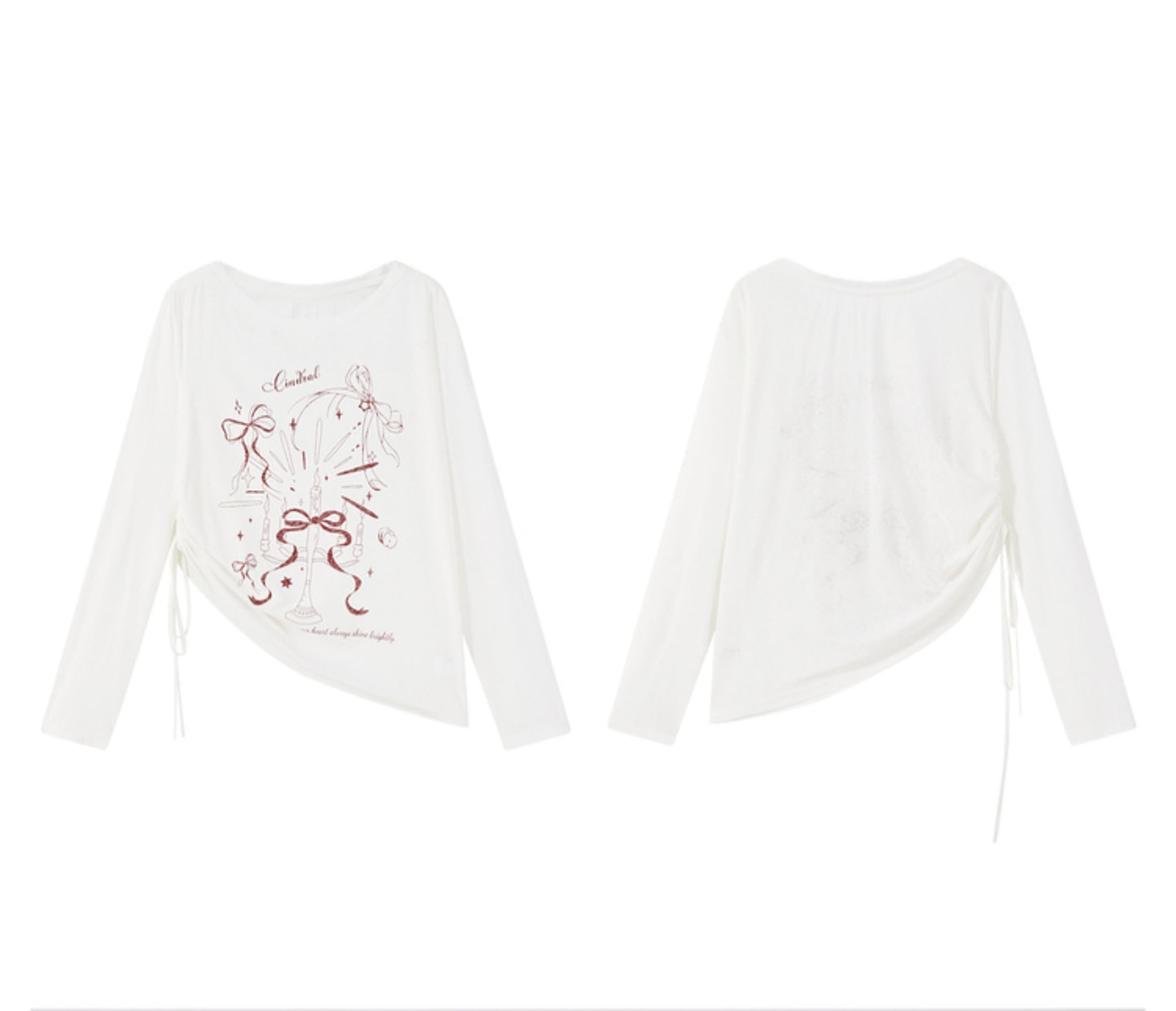 Casual Knit Fabric Graphic T-Shirt