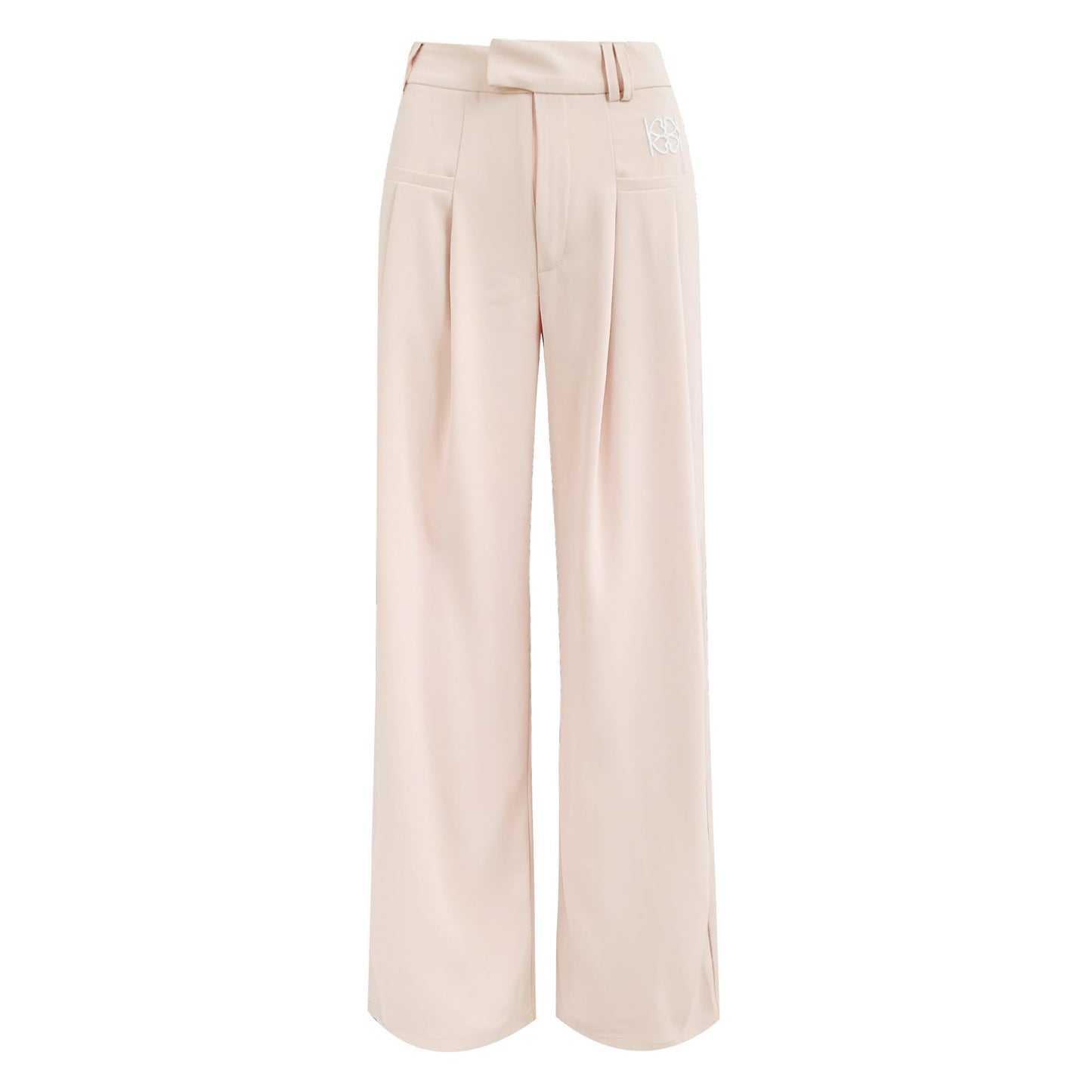High-Waisted Wide-Leg Trousers