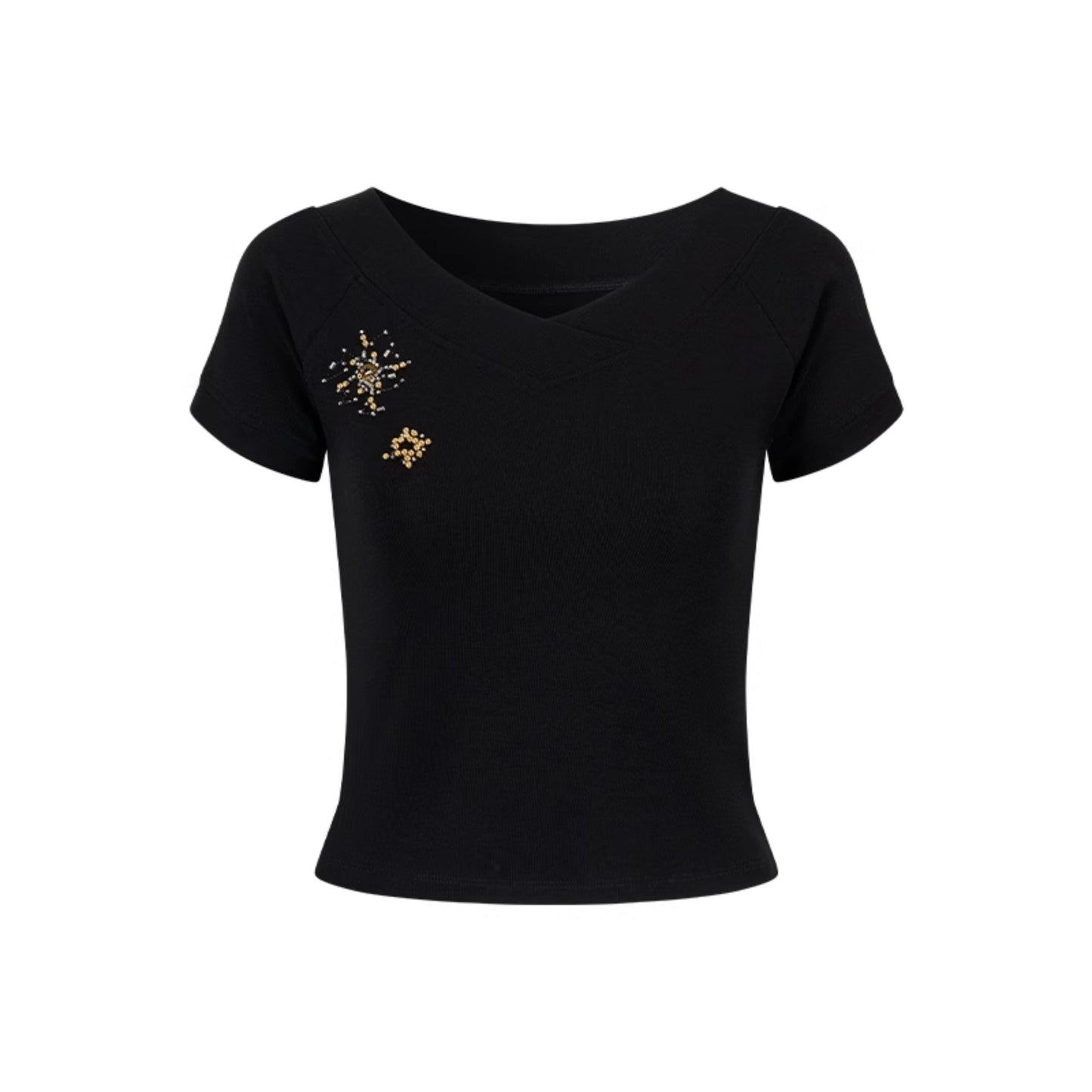 Yuan V-Neck Ribbed Top