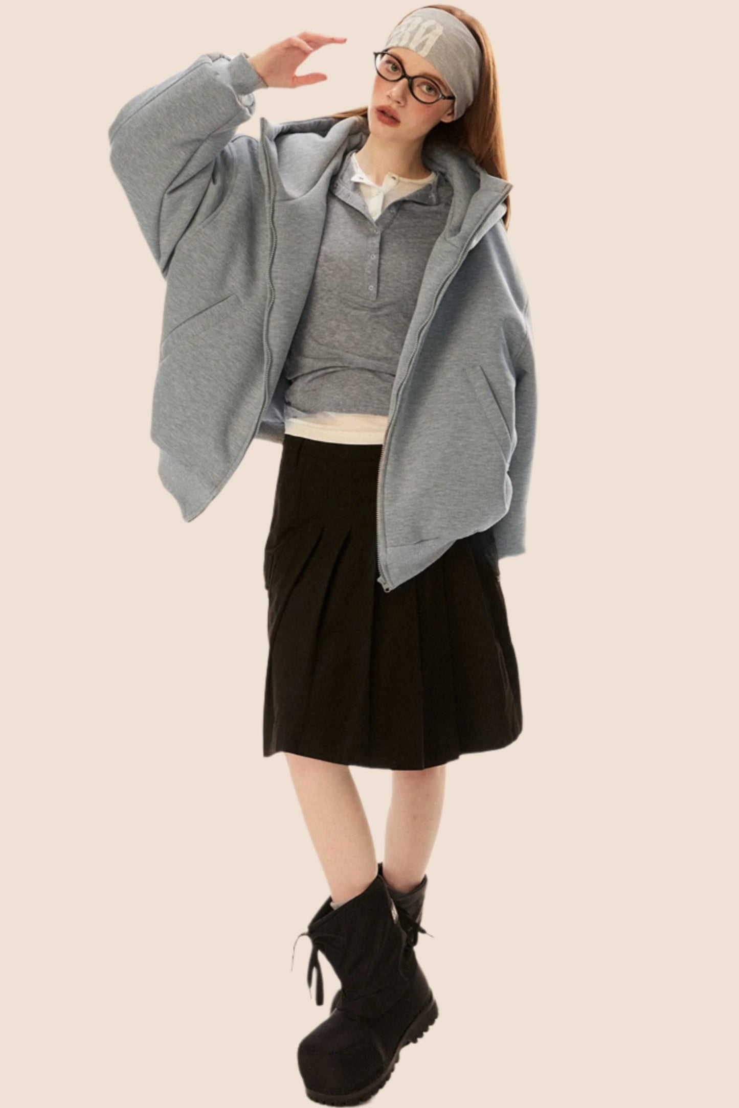 오버사이즈 게으른 면 자켓