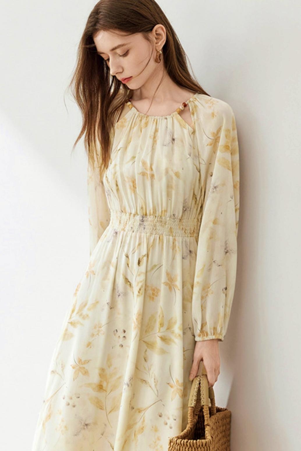 Women's Seaside Vacation Floral Dress