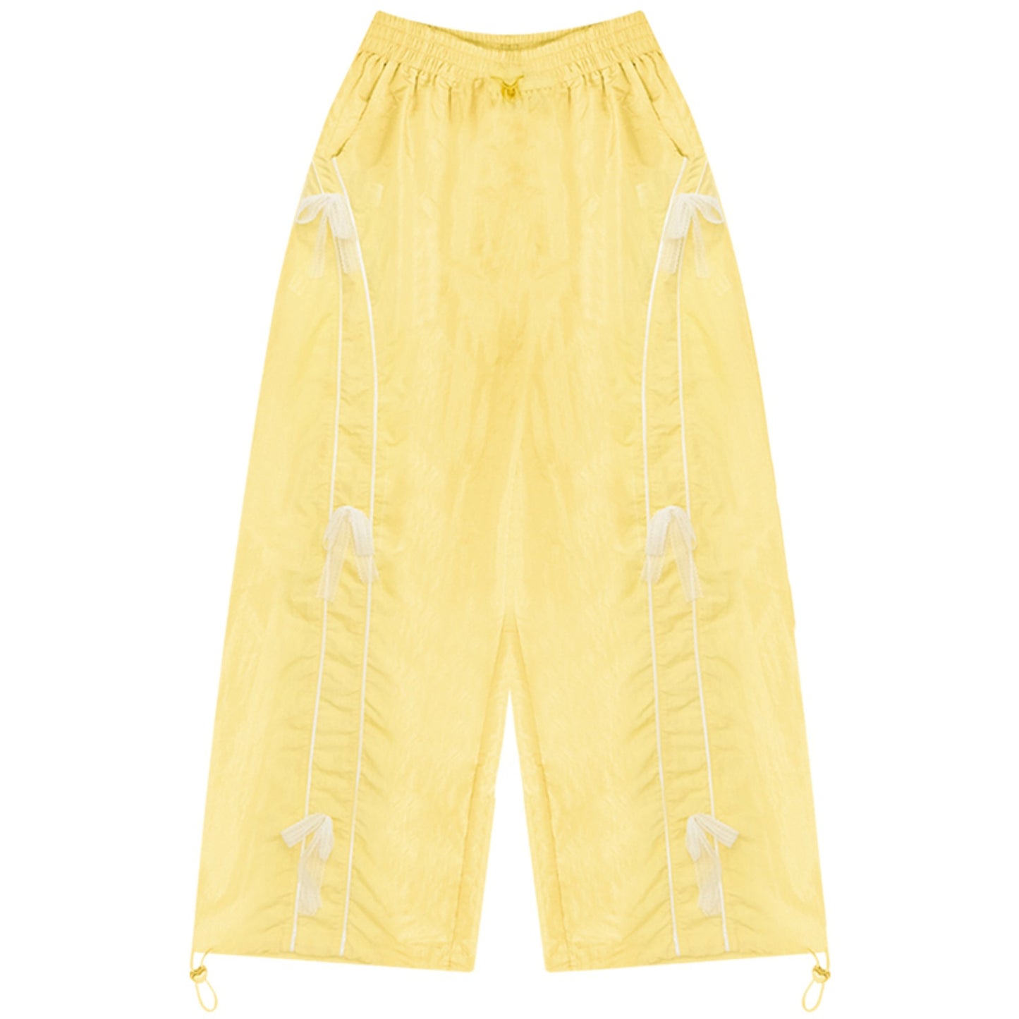 Chic Yellow Wide-Leg Pants