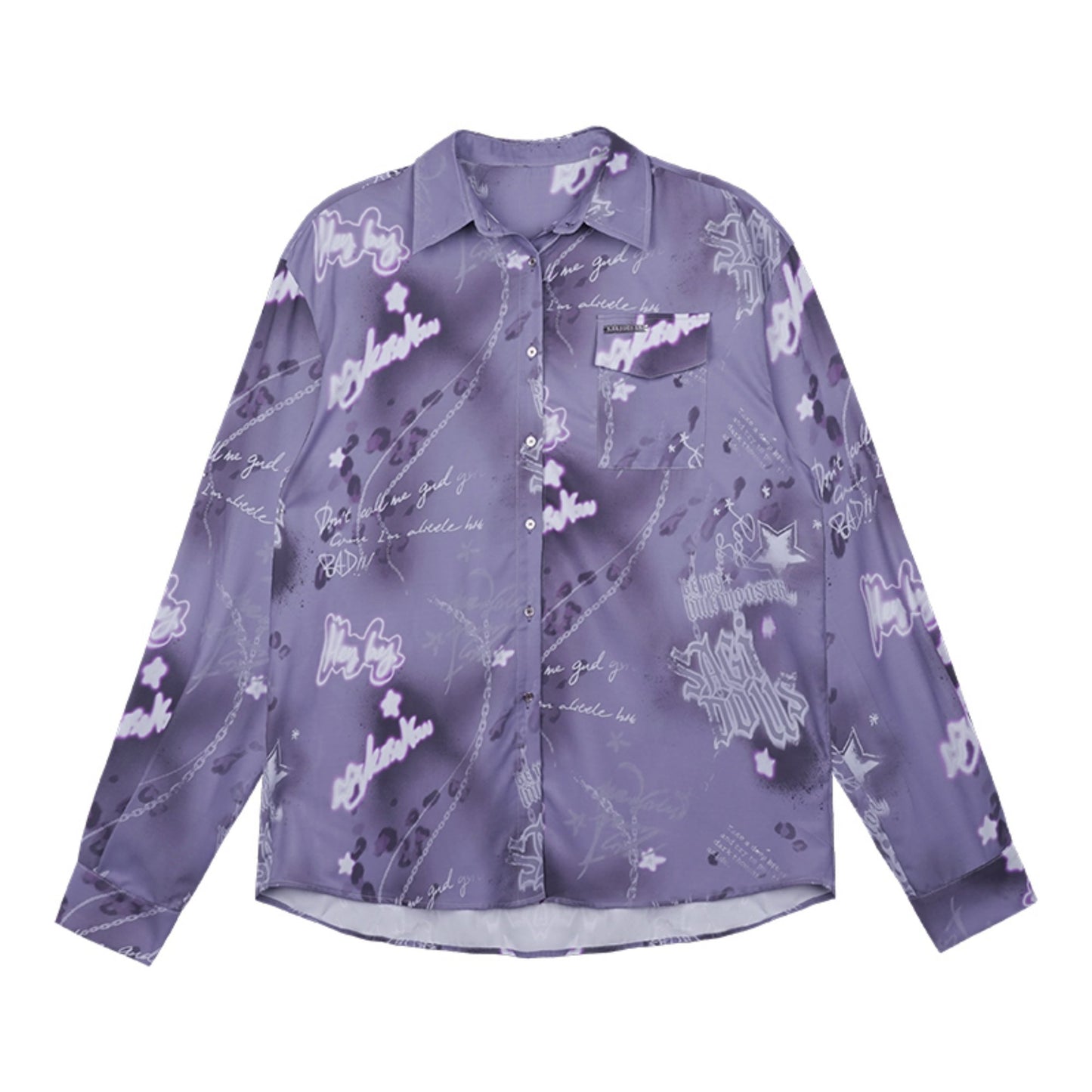 Violet Groove Print Shirt