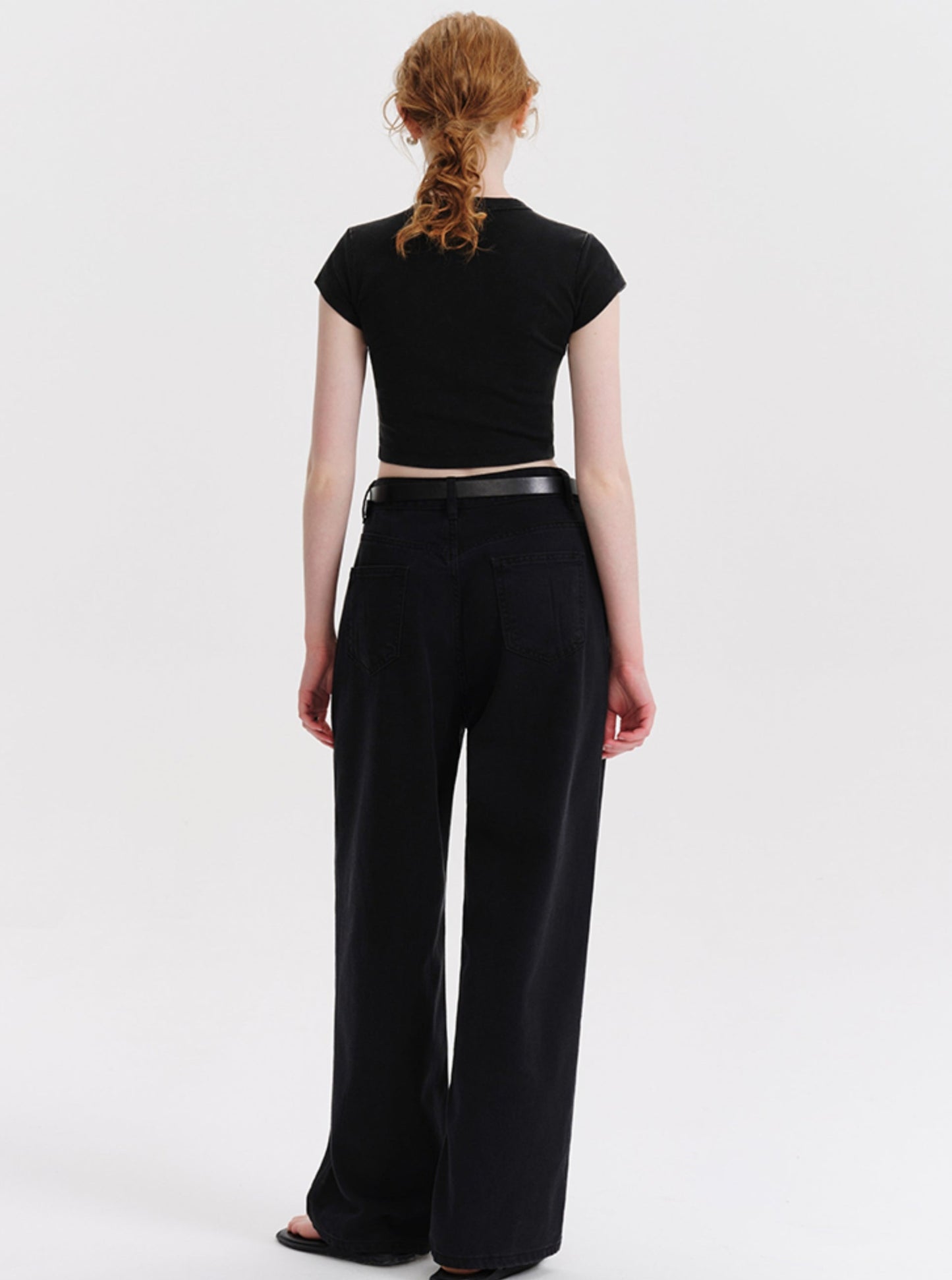 Loose Black Tencel Pants