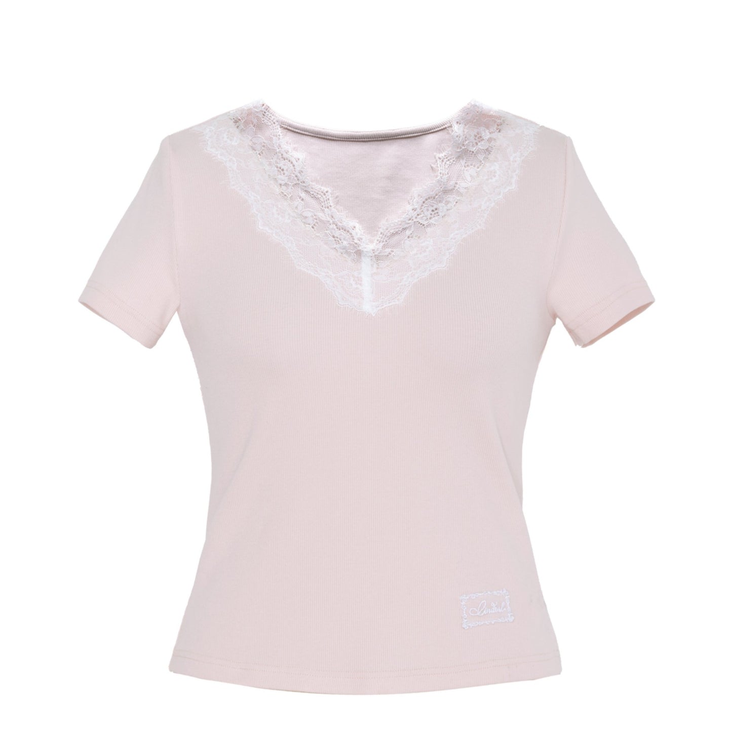 Fit Lace Knit T-Shirt