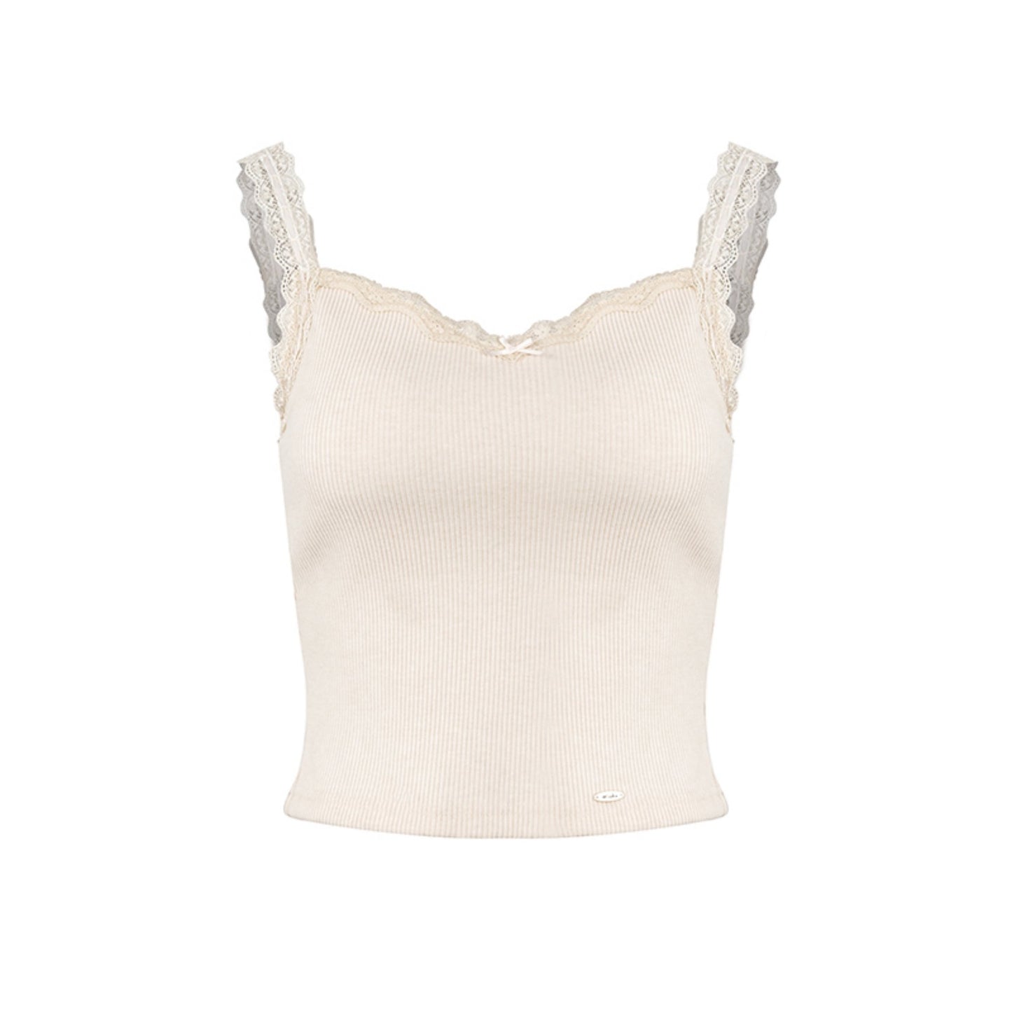 Padded Lace Trim Bow Camisole