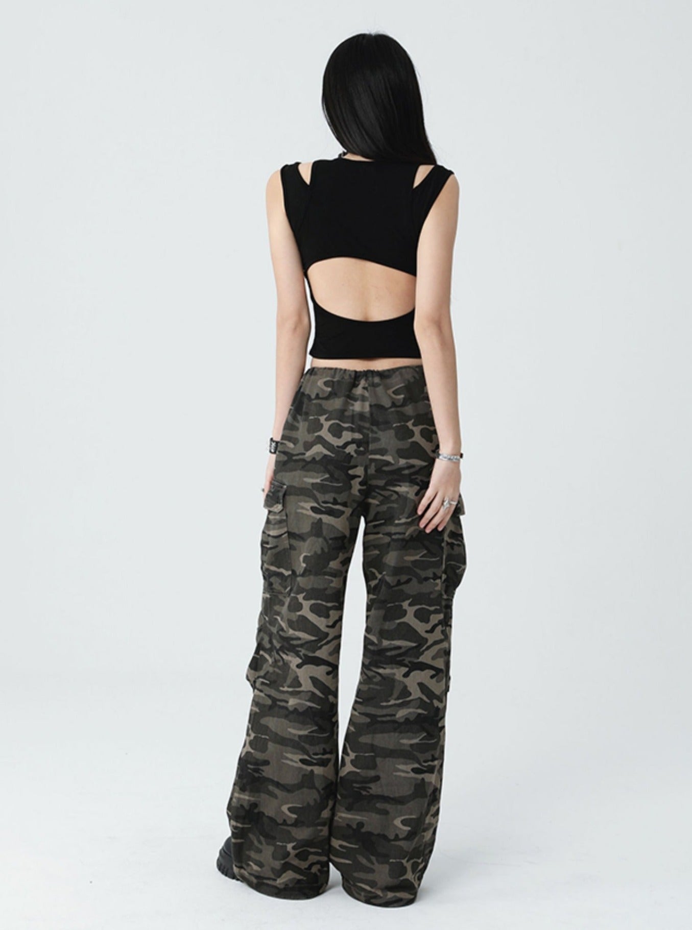 미국식 달콤하고 매운 서스펜더 조끼 탑