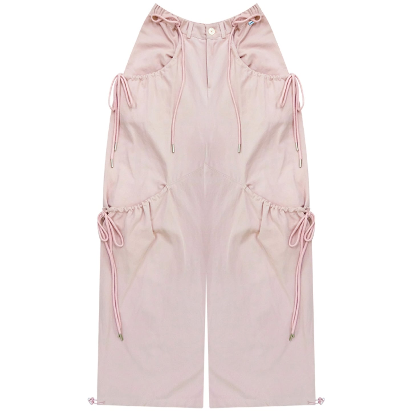 Pink Wide-Leg Trousers