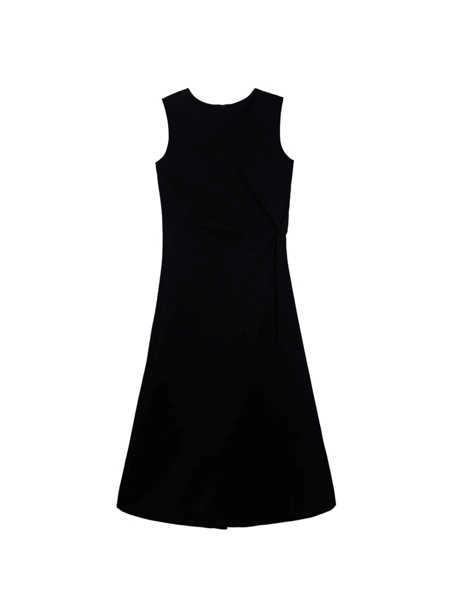 Black Knot Waist Dress