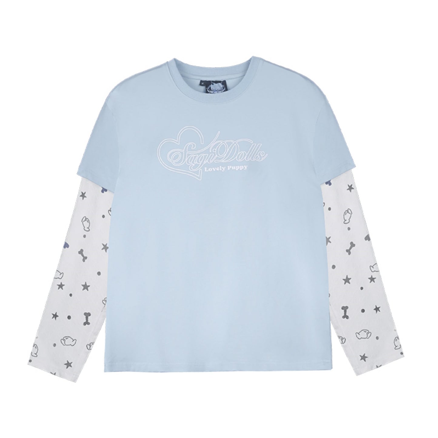 Blue & White Splice T-Shirt