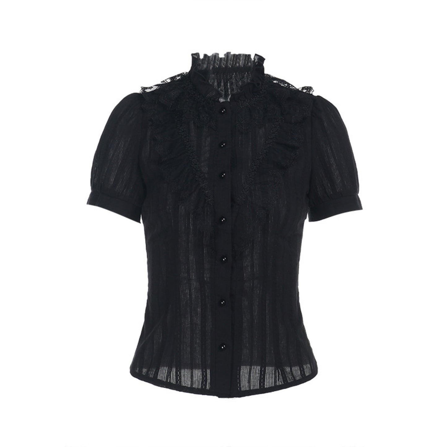 Ghost Lace Black Shirt