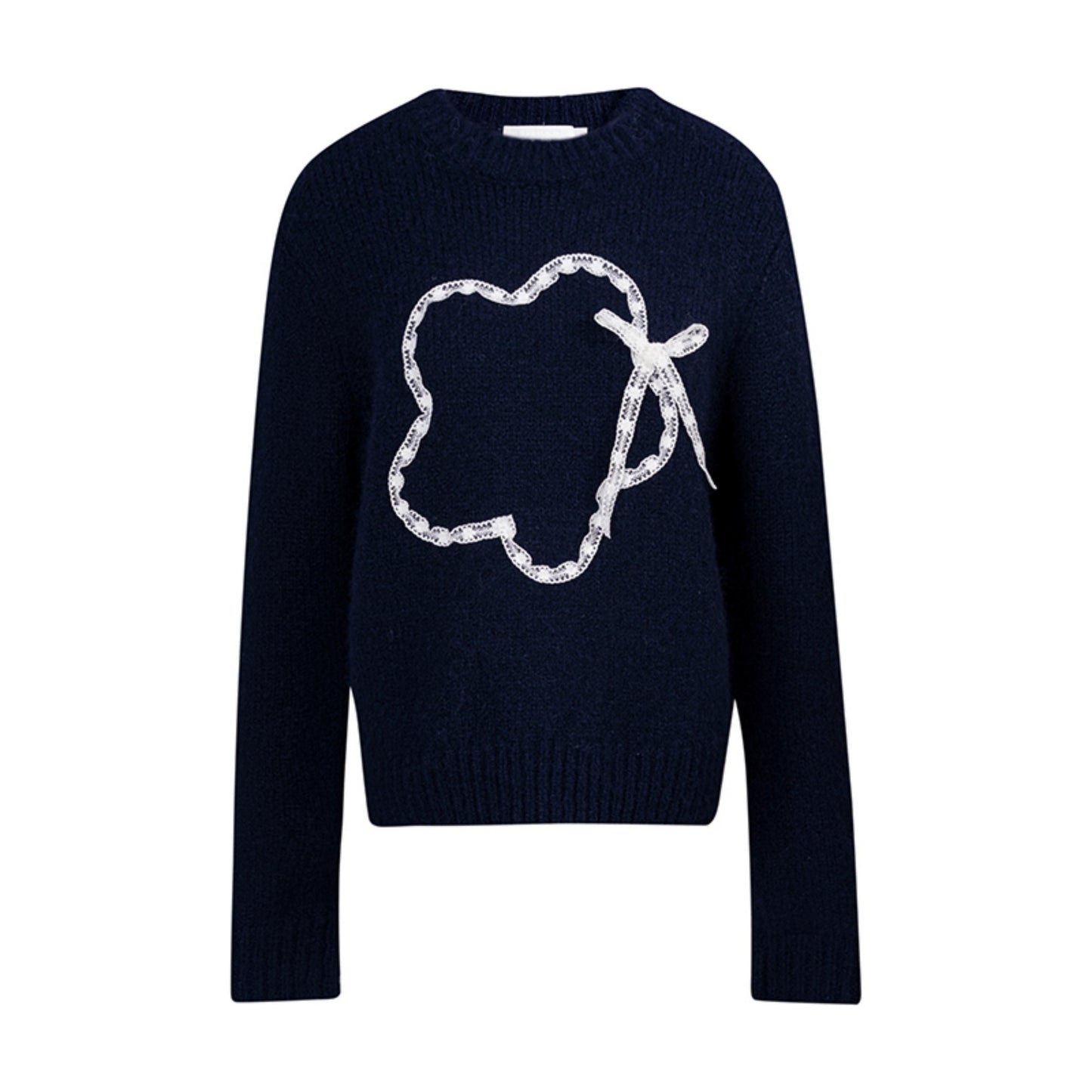 Floral Embroidery Knit Sweater