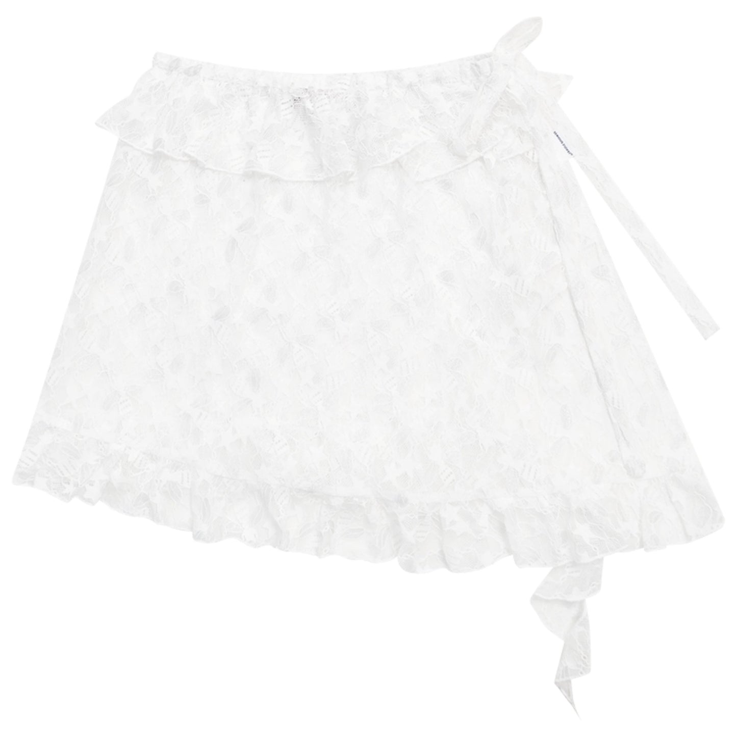Scallop Lace Hem Skirt