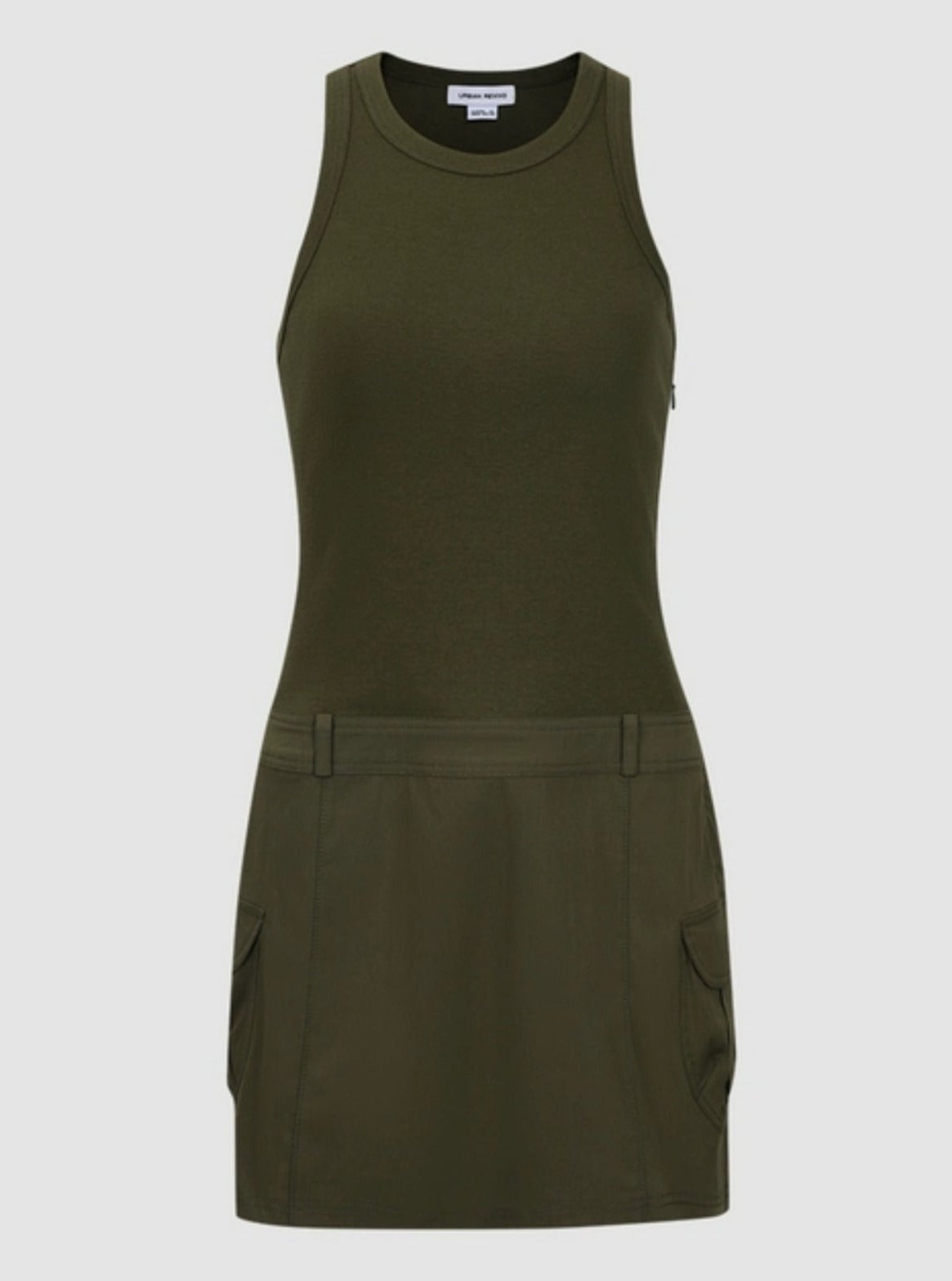 Stitching Sleeveless Slim Fit S-Shaped Dress