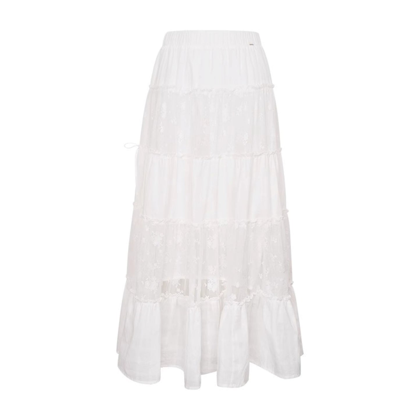 Pure White Lace Halter Skirt