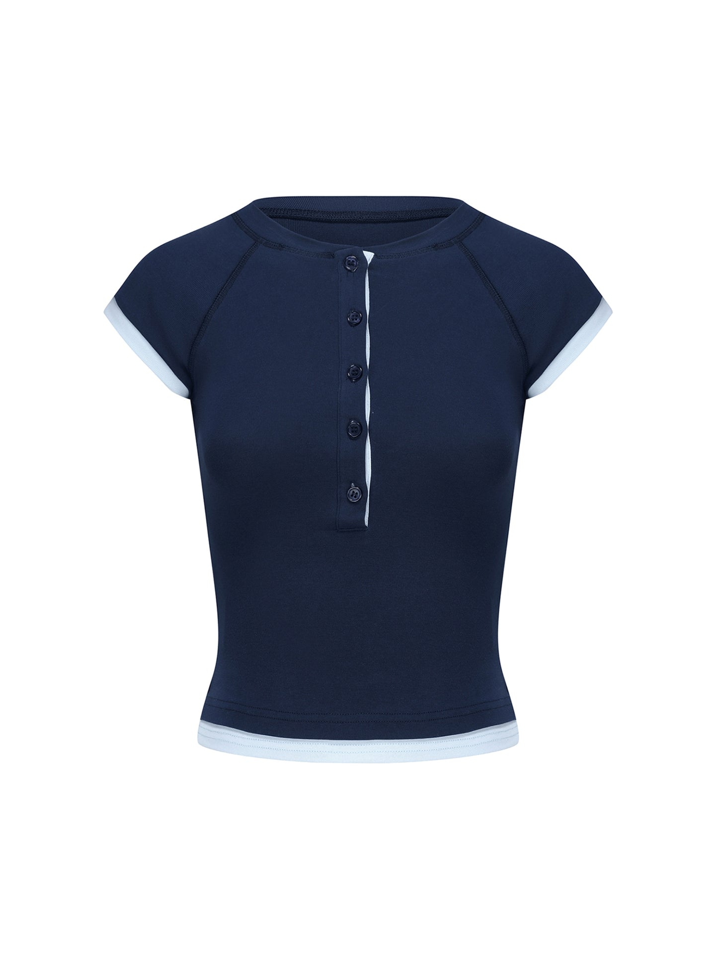 Dual-Fabric Summer T-Shirt