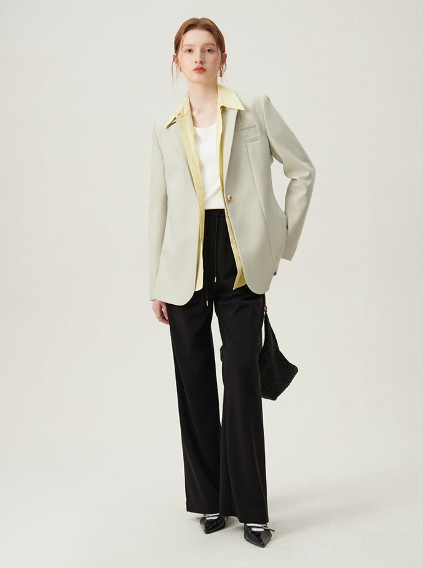 기본 라운드 넥 언더니트 바텀 탑