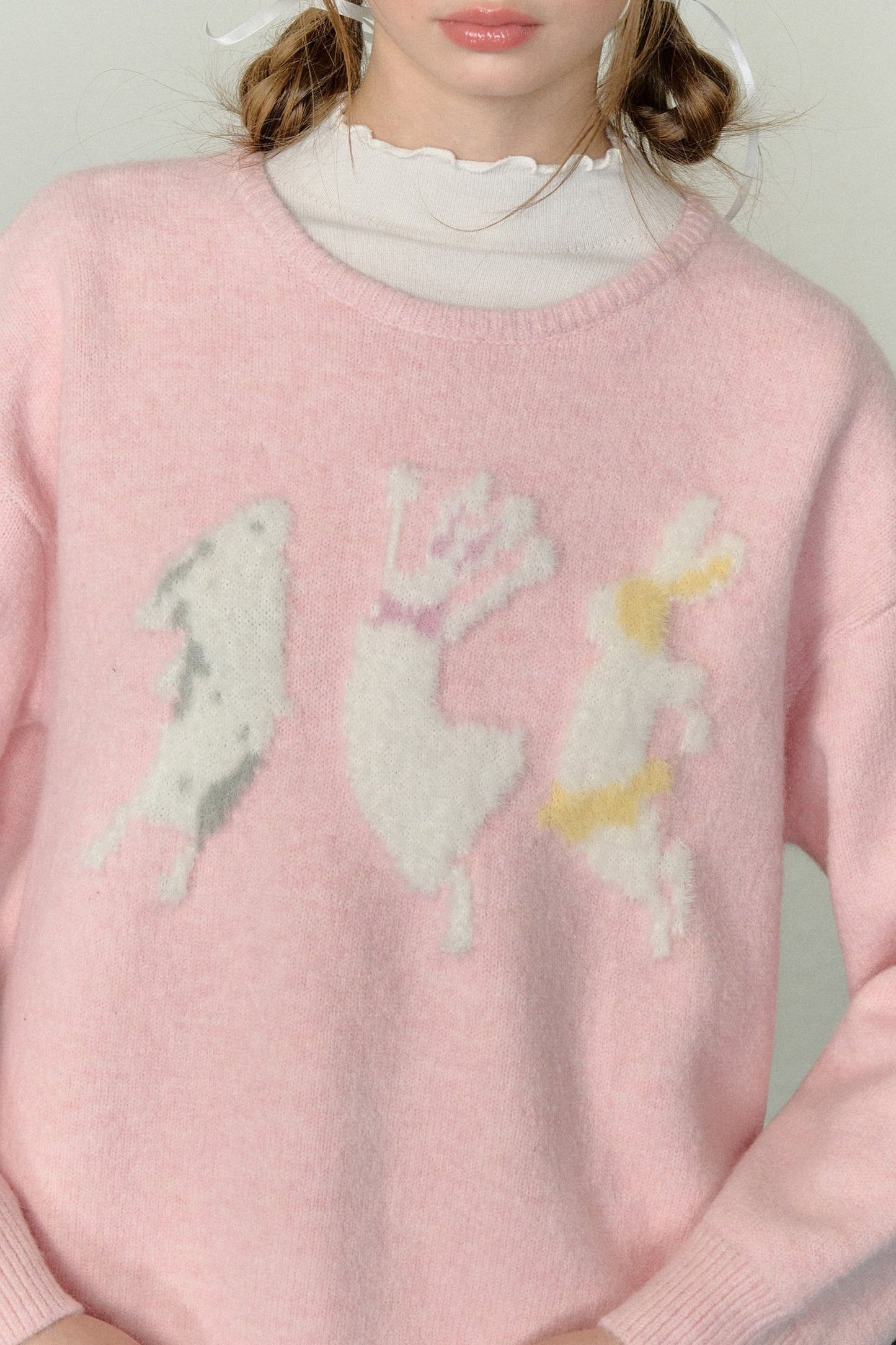 빈티지 스위트 크루 넥 스웨터