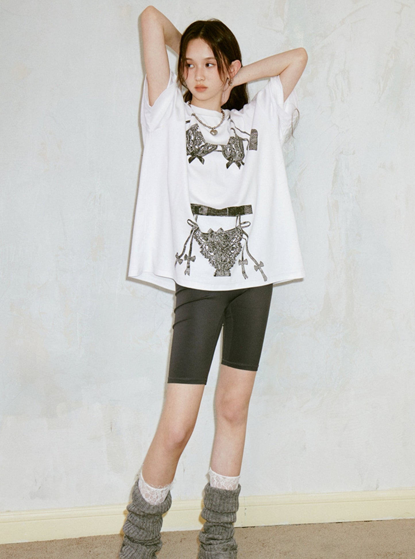 Chic Round Neck Loose T-Shirt