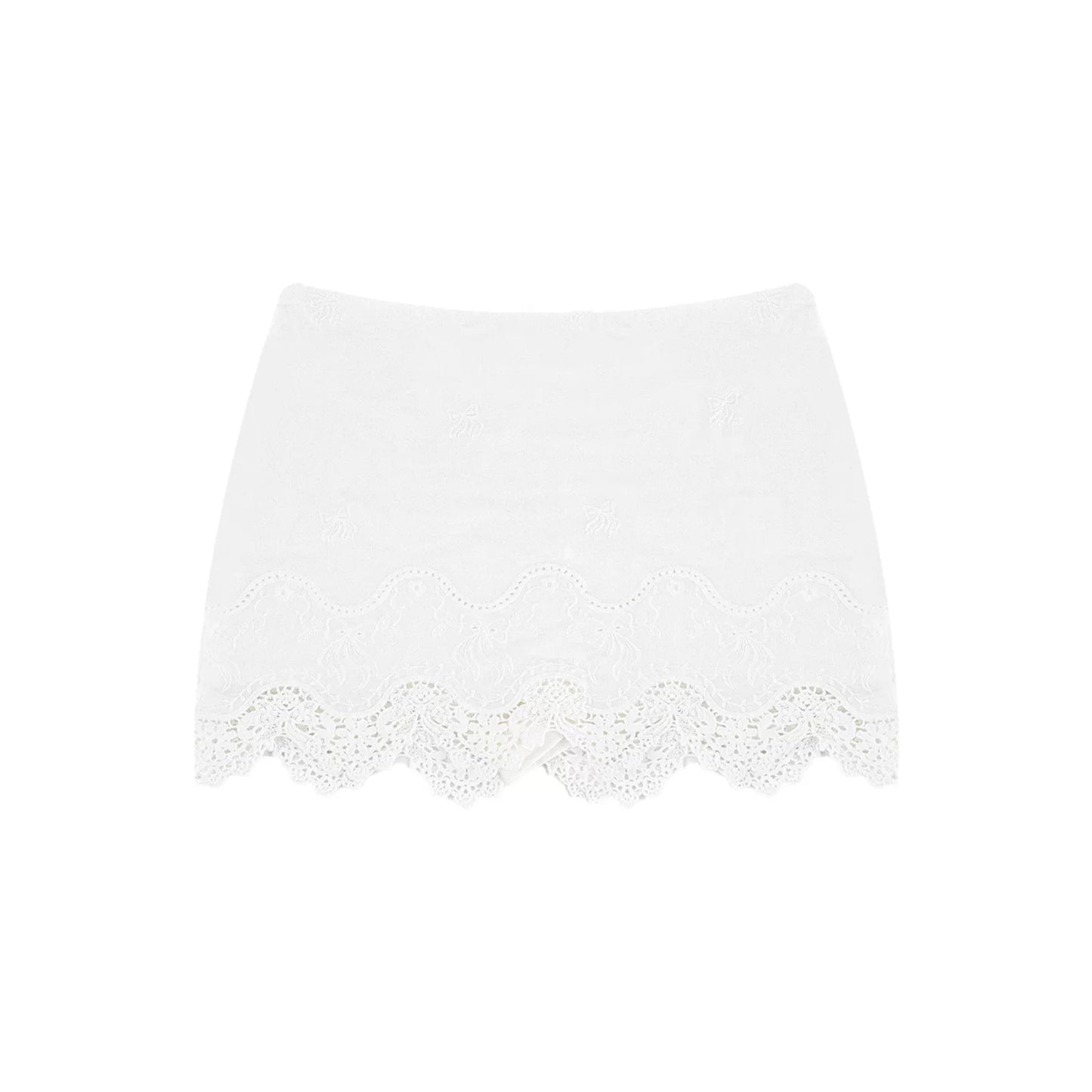 Off-Shoulder Lace Patchwork Set-Up