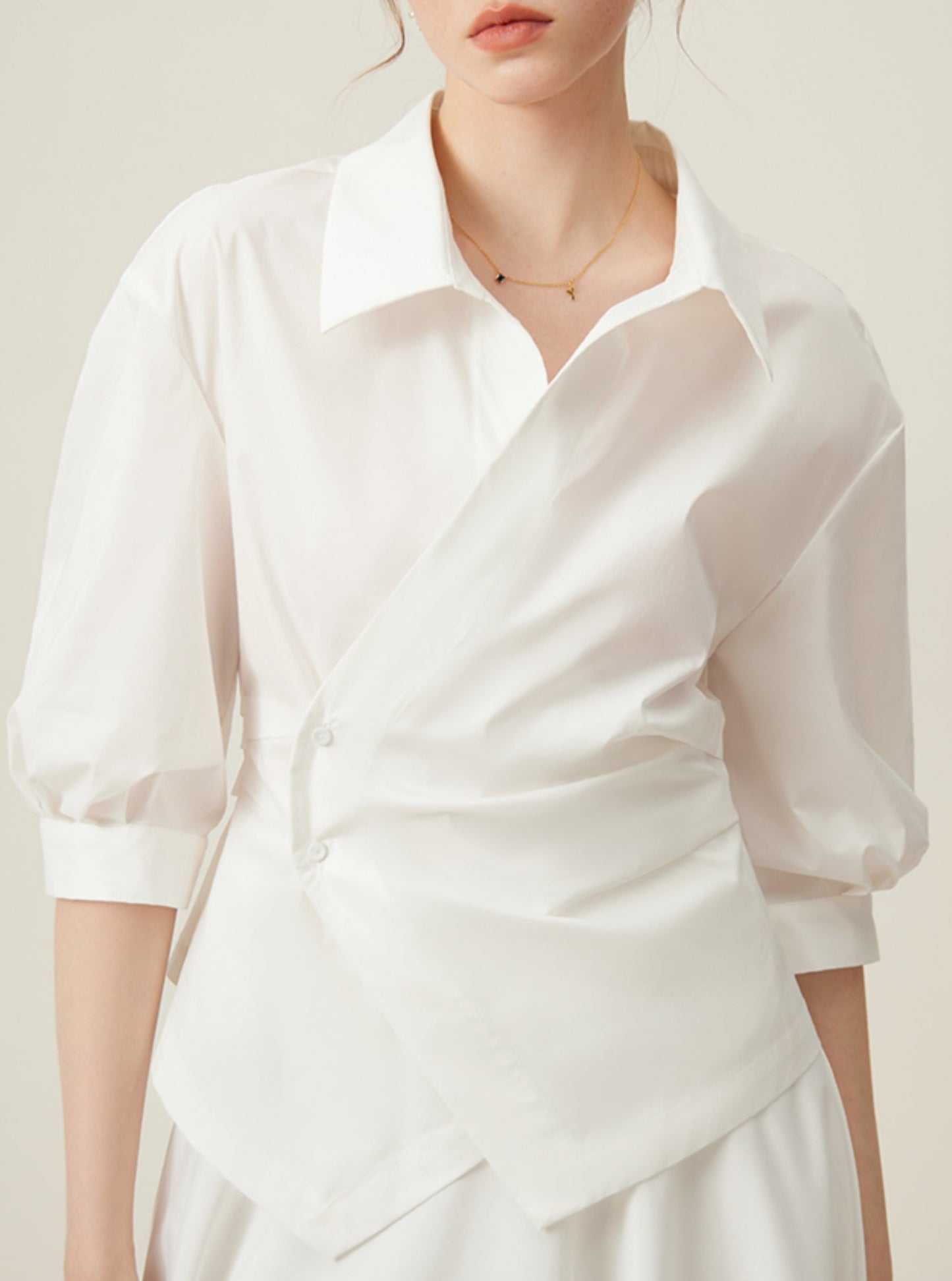 Asymmetrical Waist Design Top