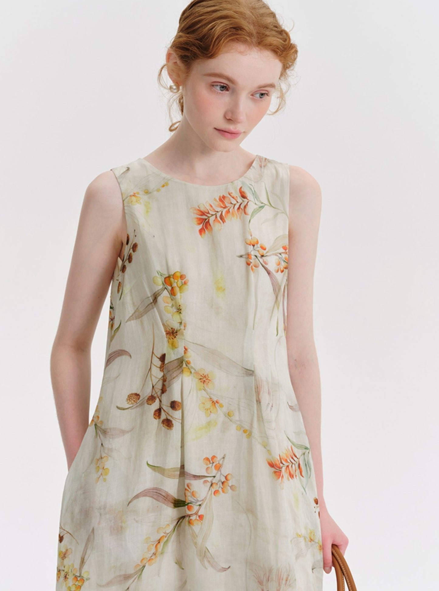 Botanical Print Dress