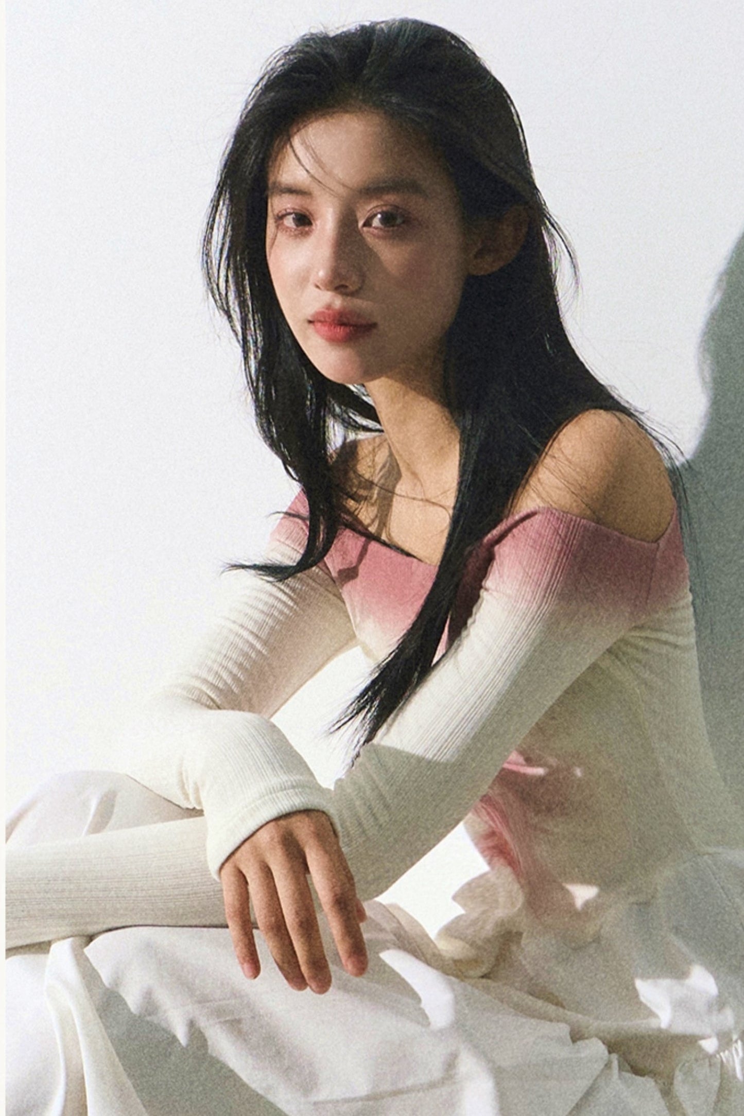 Robe maxi à rayures florales dégradées