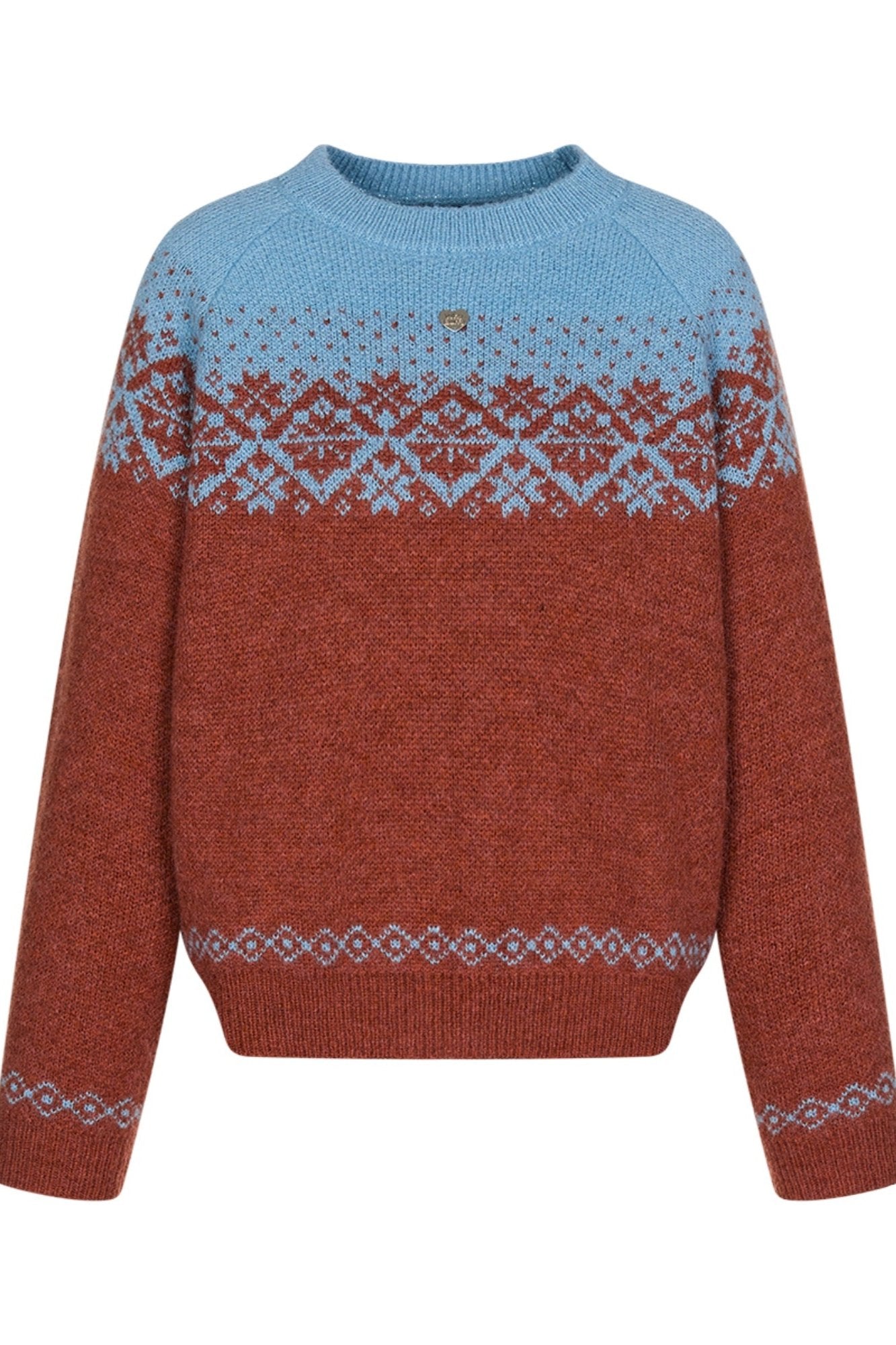 Isländische Hymne Fair Isle Pullover
