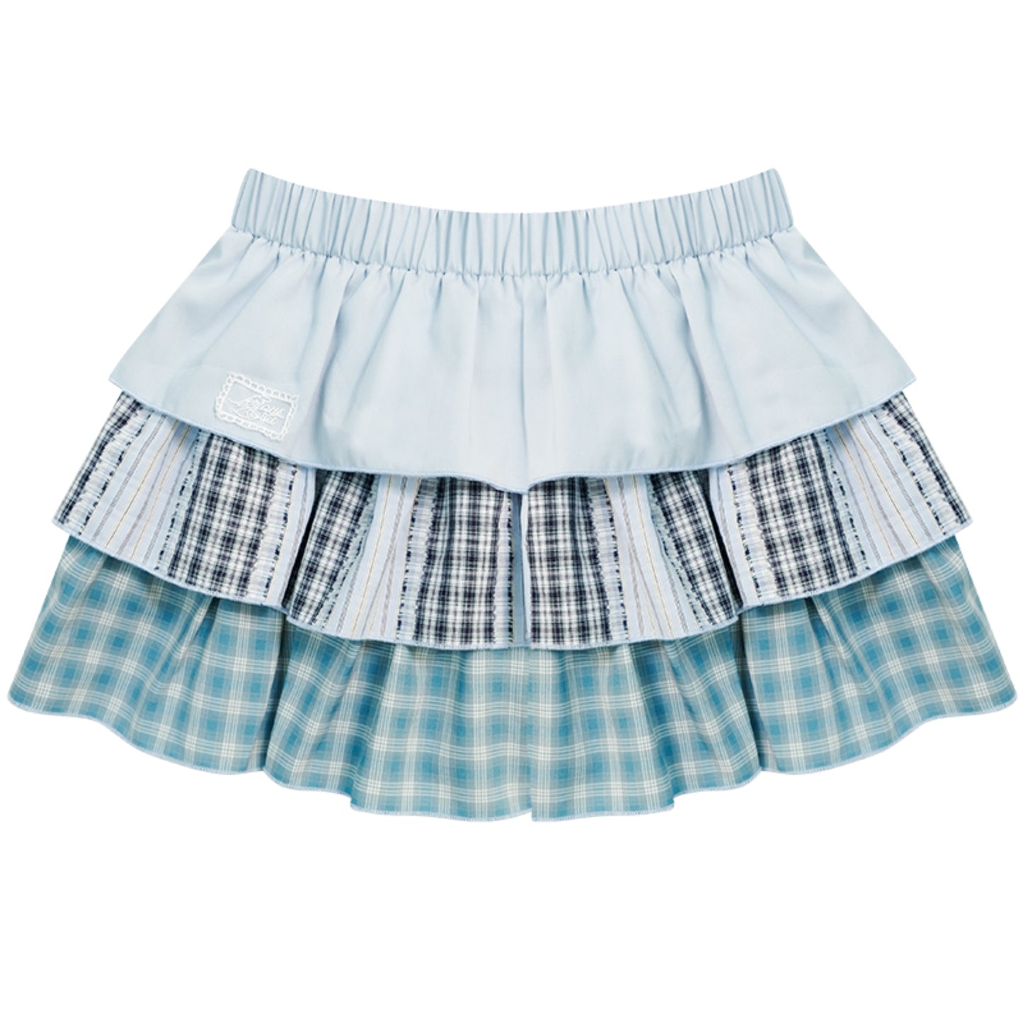Retro Plaid High-Waisted Skirt