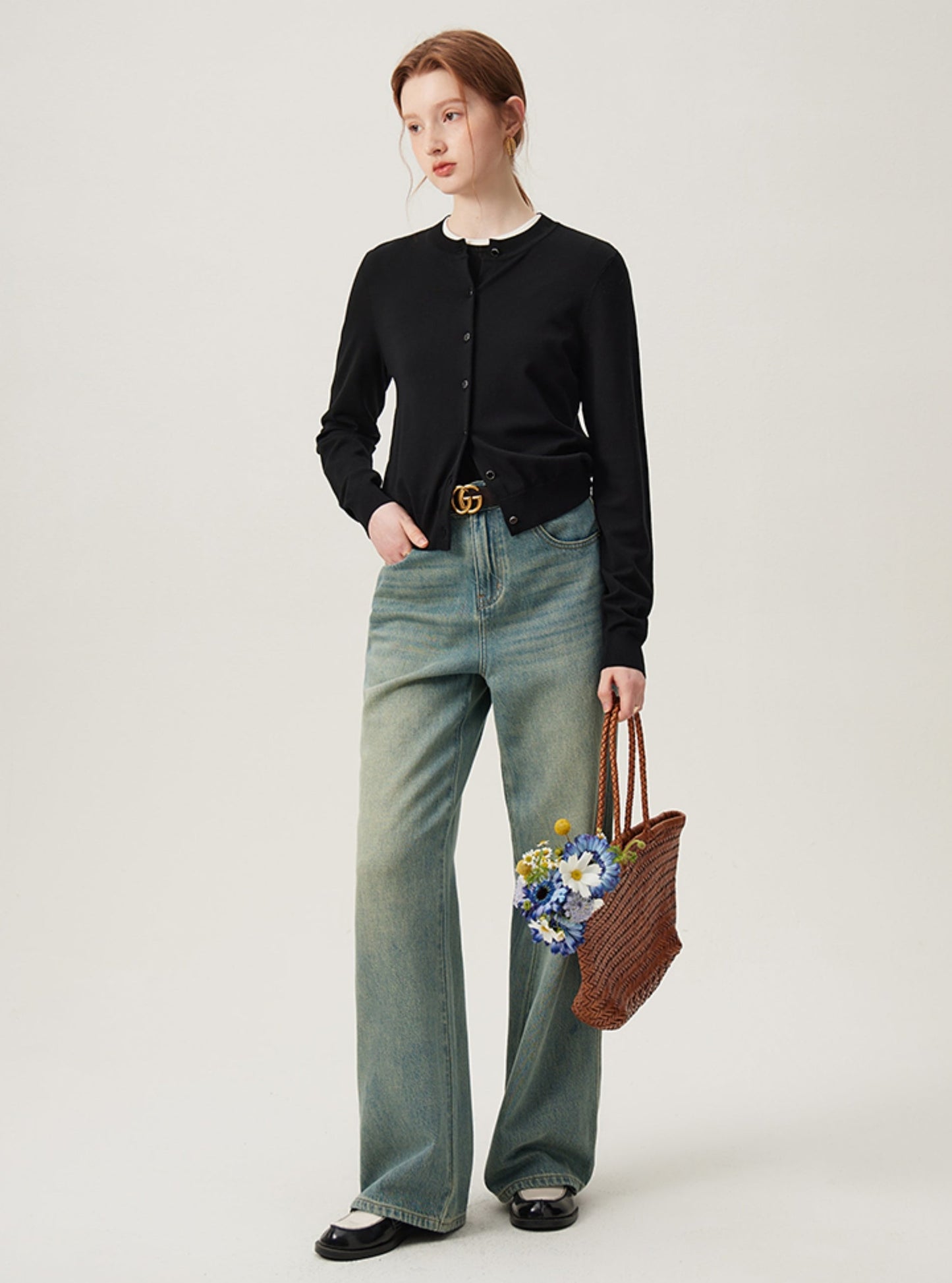 Black Tencel Cardigan