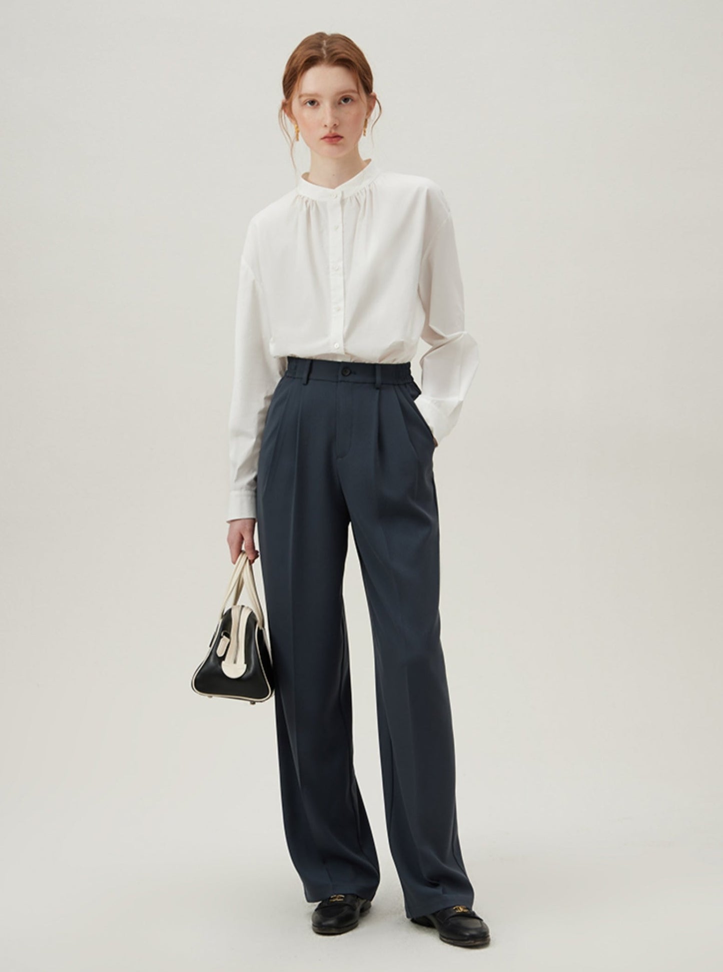 디자인 센스 크루 넥 셔츠