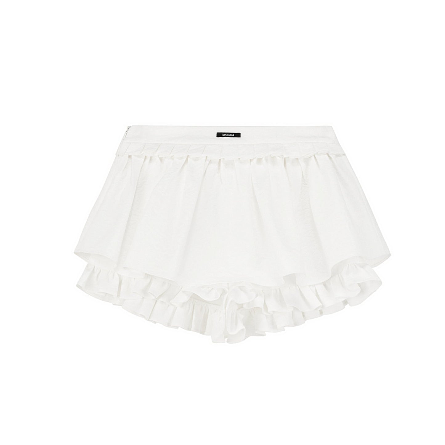 Lace Accent Mini Skirt
