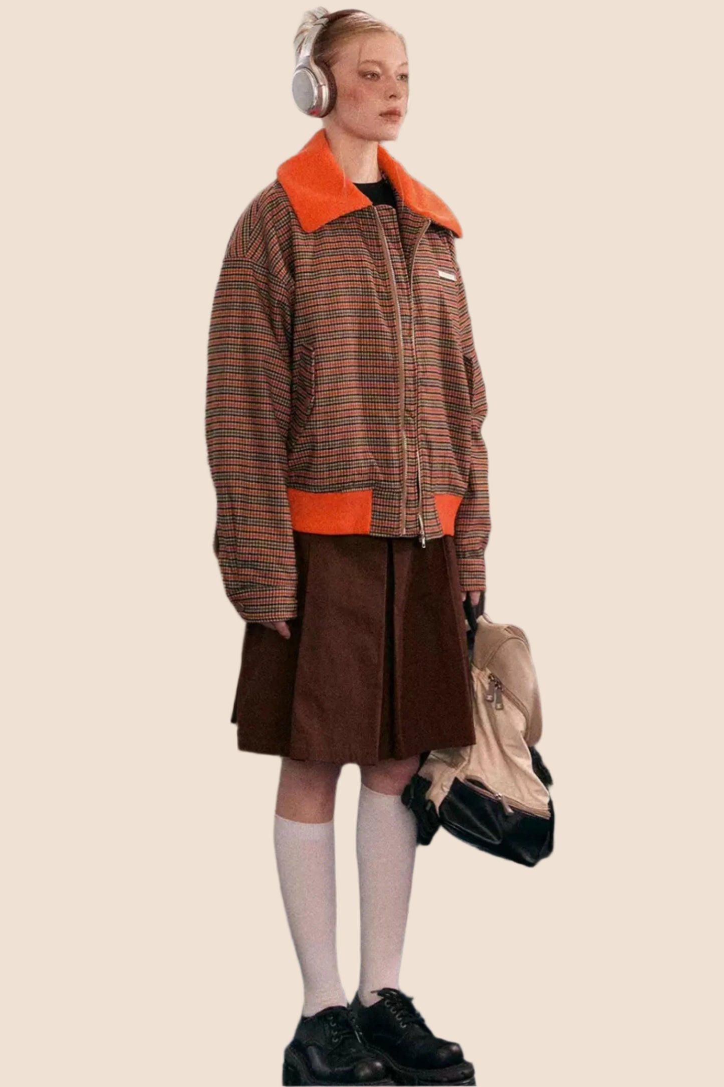 레트로 라펠 하운드투스 자켓