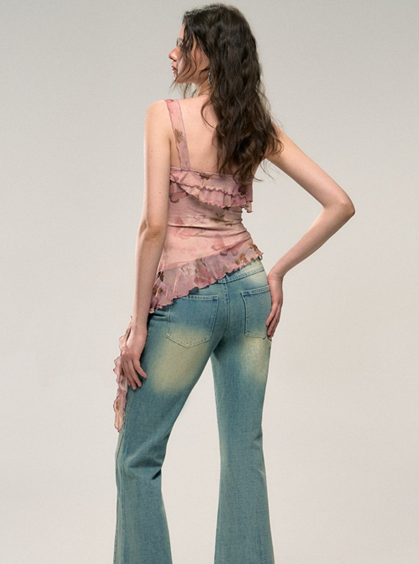 Artistic Butterfly Crop Top