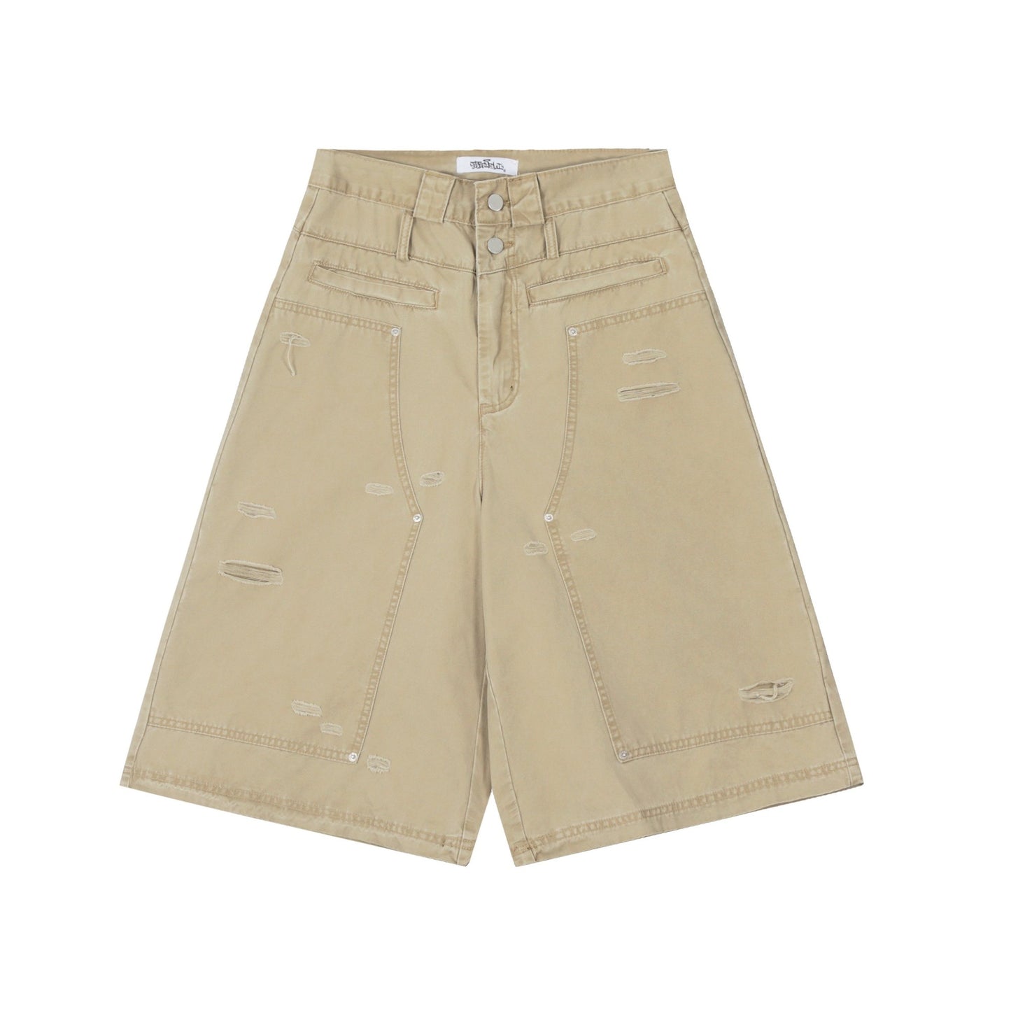 Wide-Leg Work Shorts