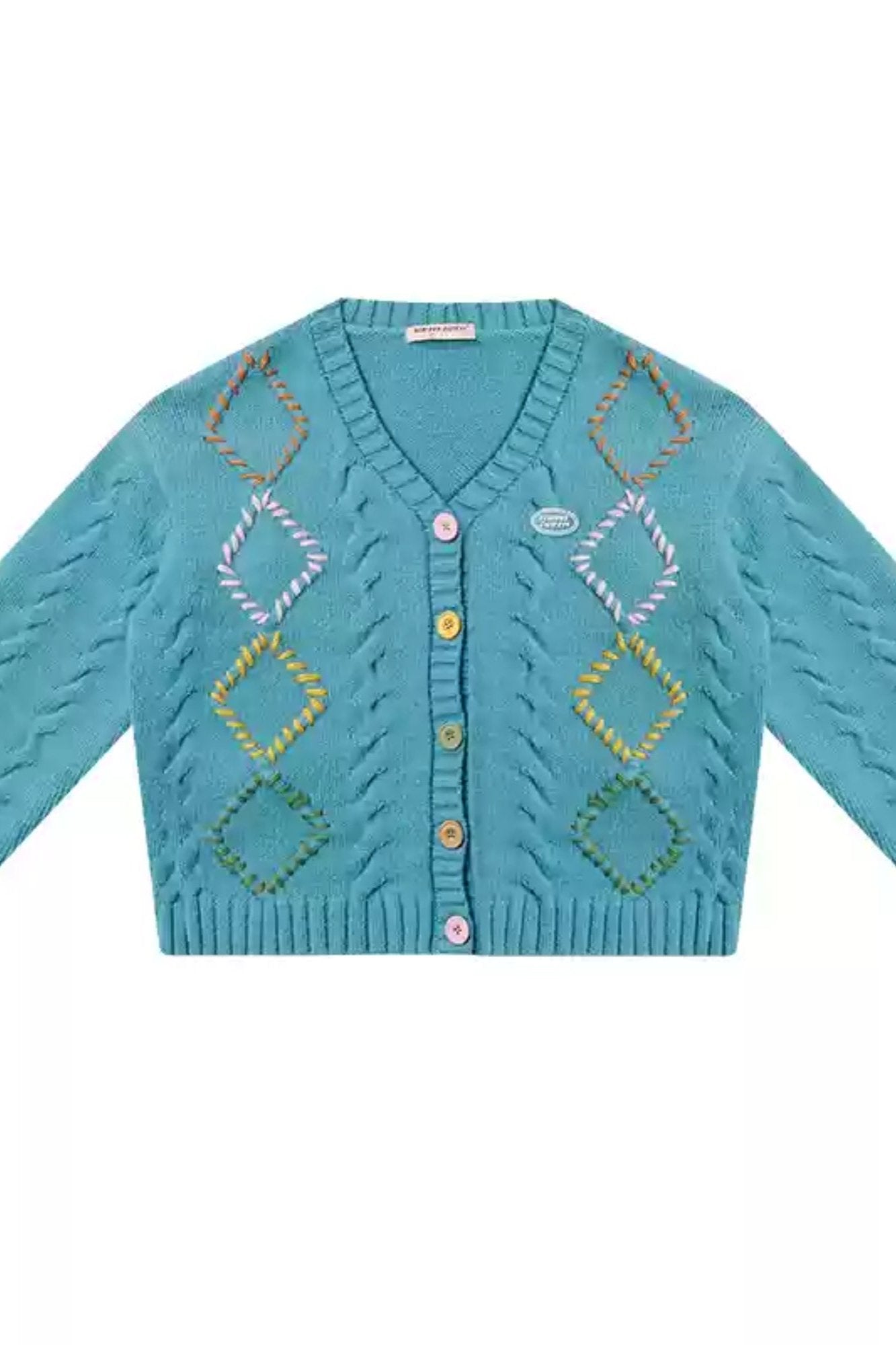 Lazy Style Rhombic Cardigan Jacket