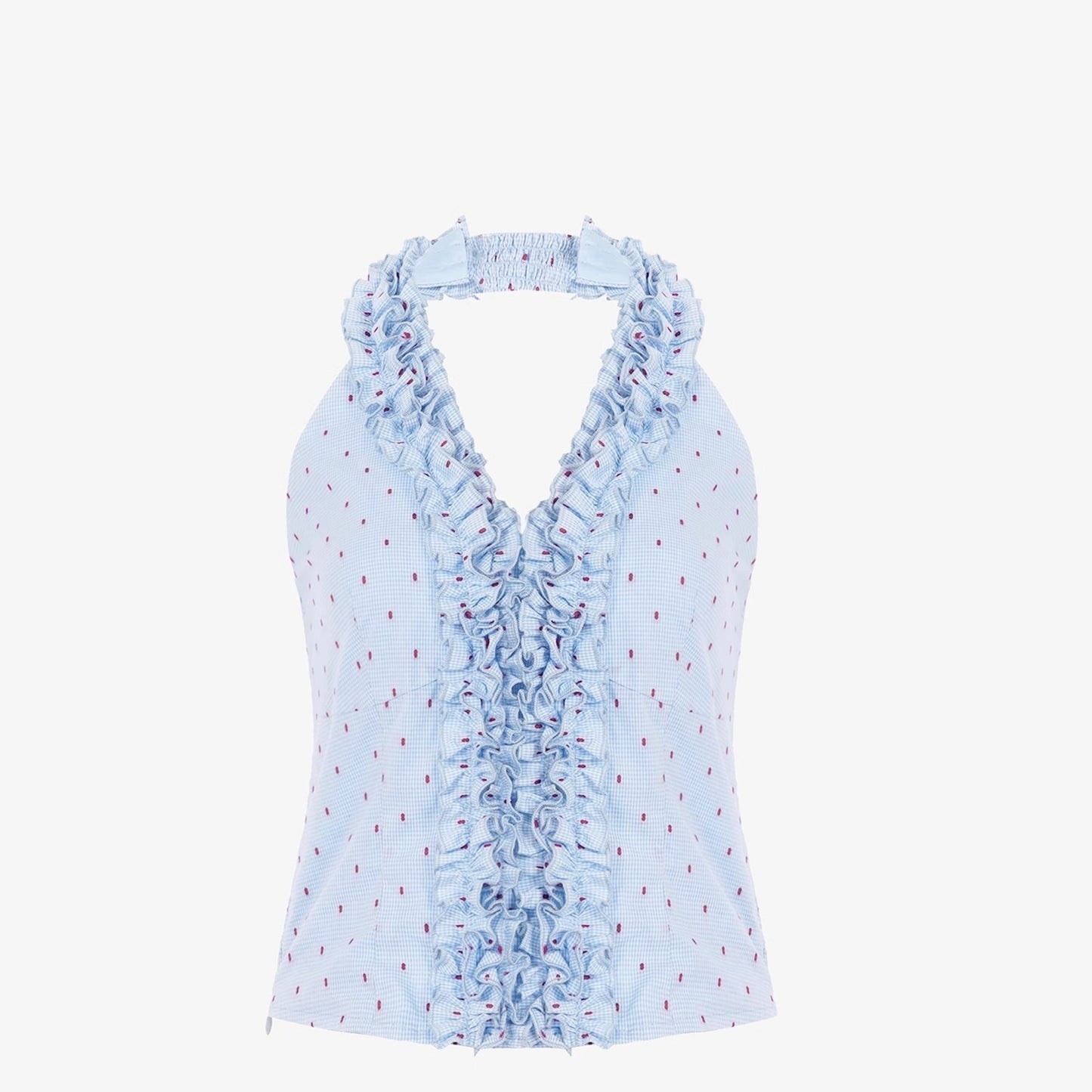 Colorblock V-Neck Lace Tank