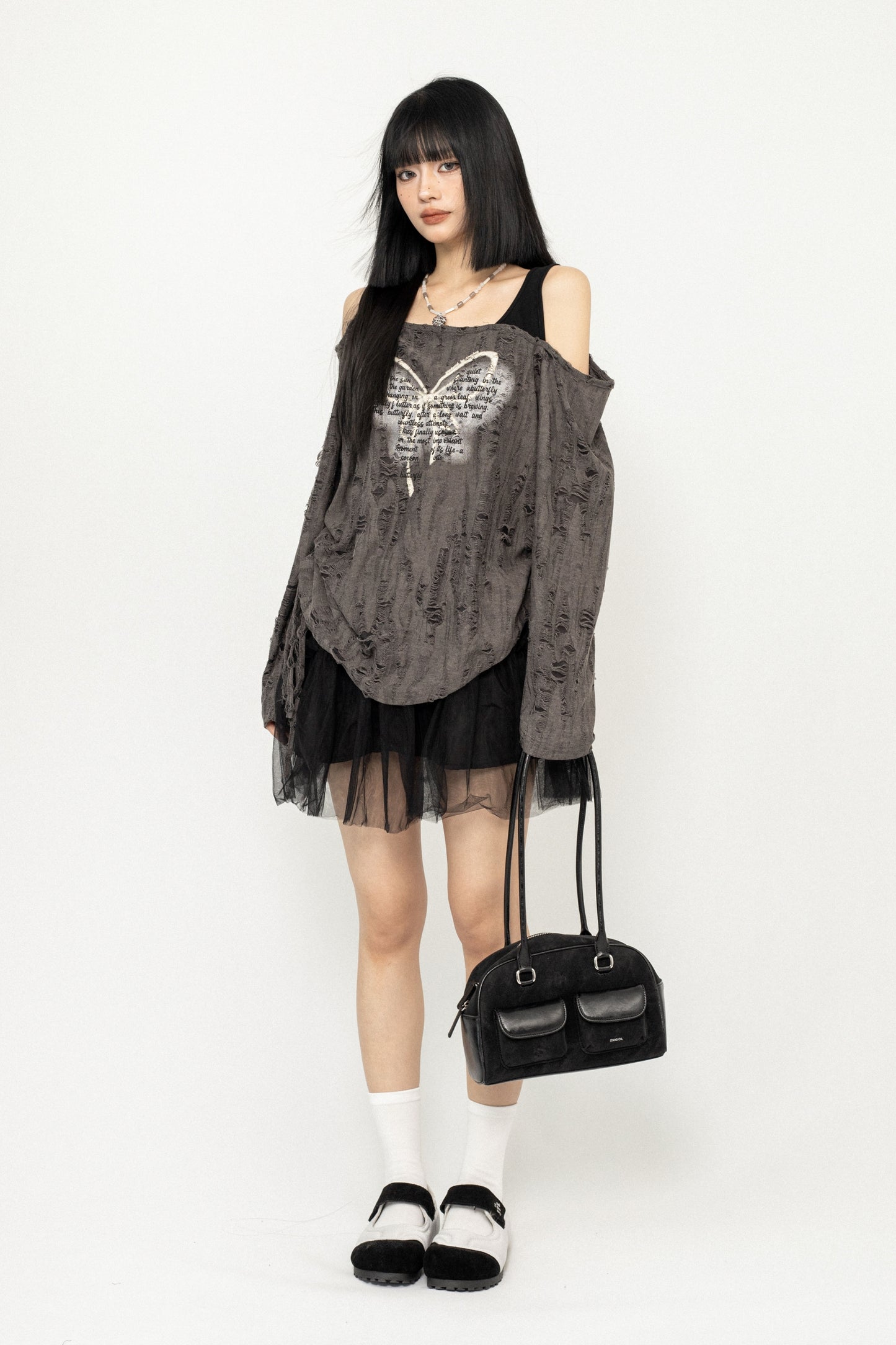 퍼프 하이 웨이스트 발레 스커트