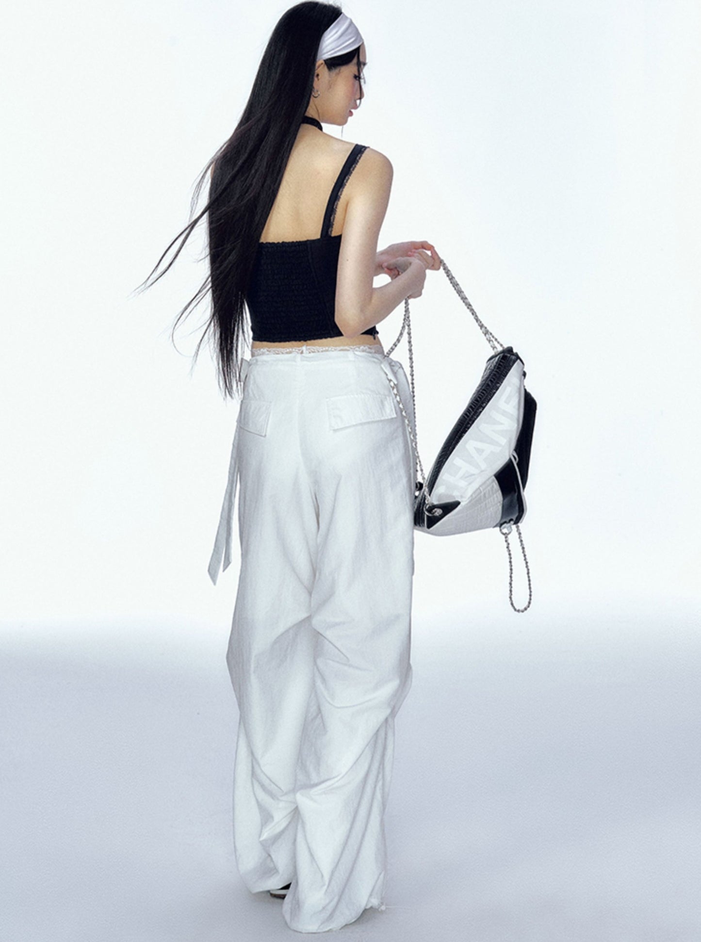 Summer Navy Lace Camisole Top