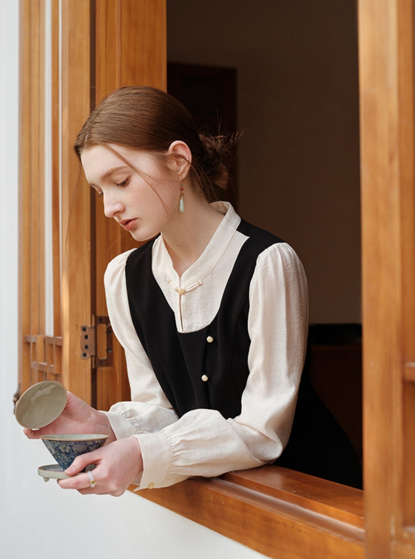 중국식 정장 경량 민족 스타일 드레스