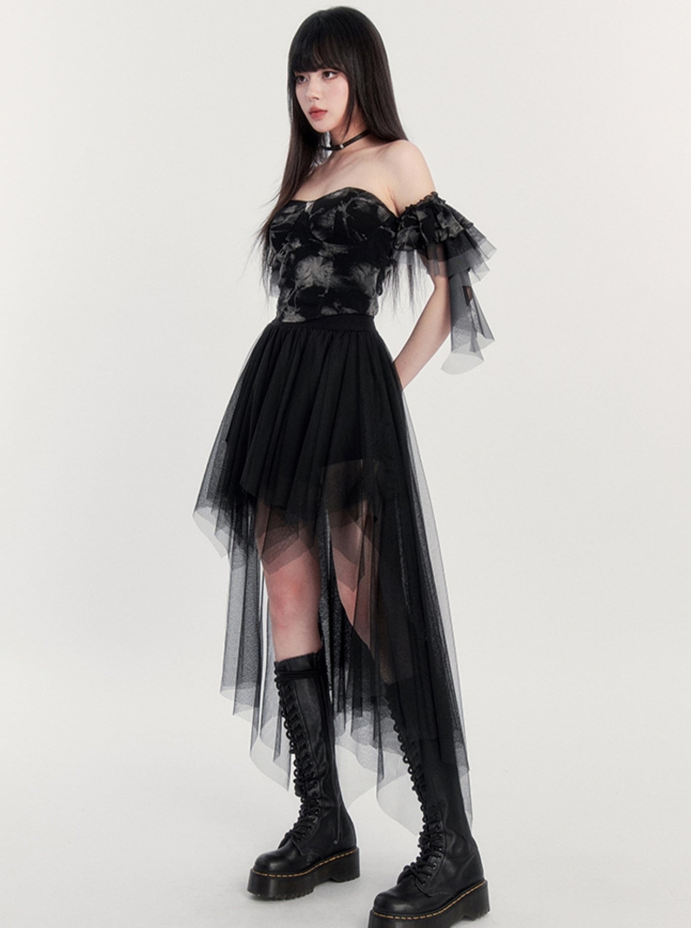 Irregular Short Skirt